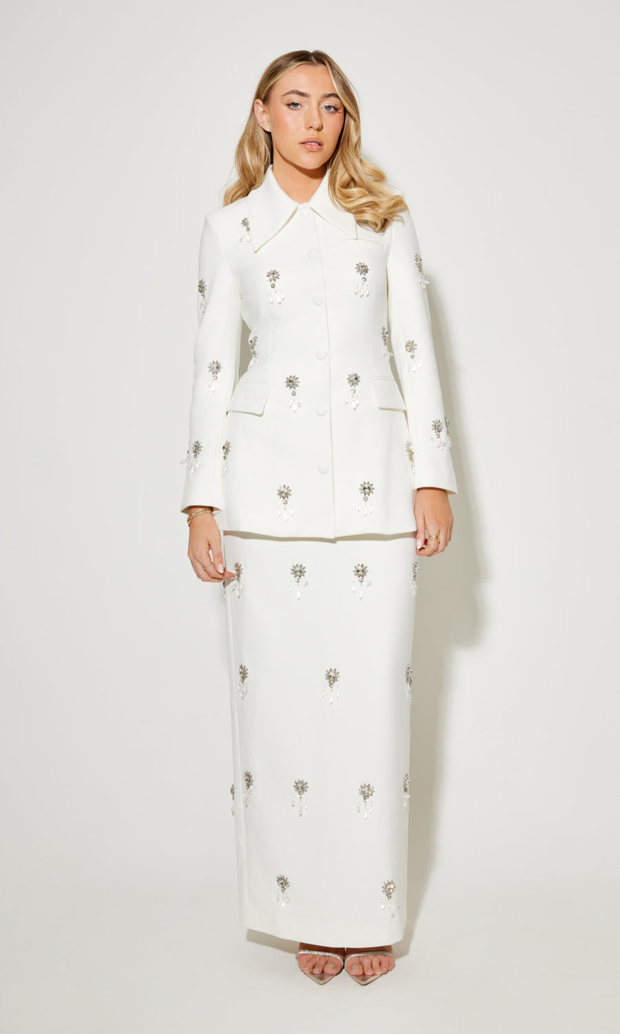 The Ultimate Muse Crystal Jacket | White