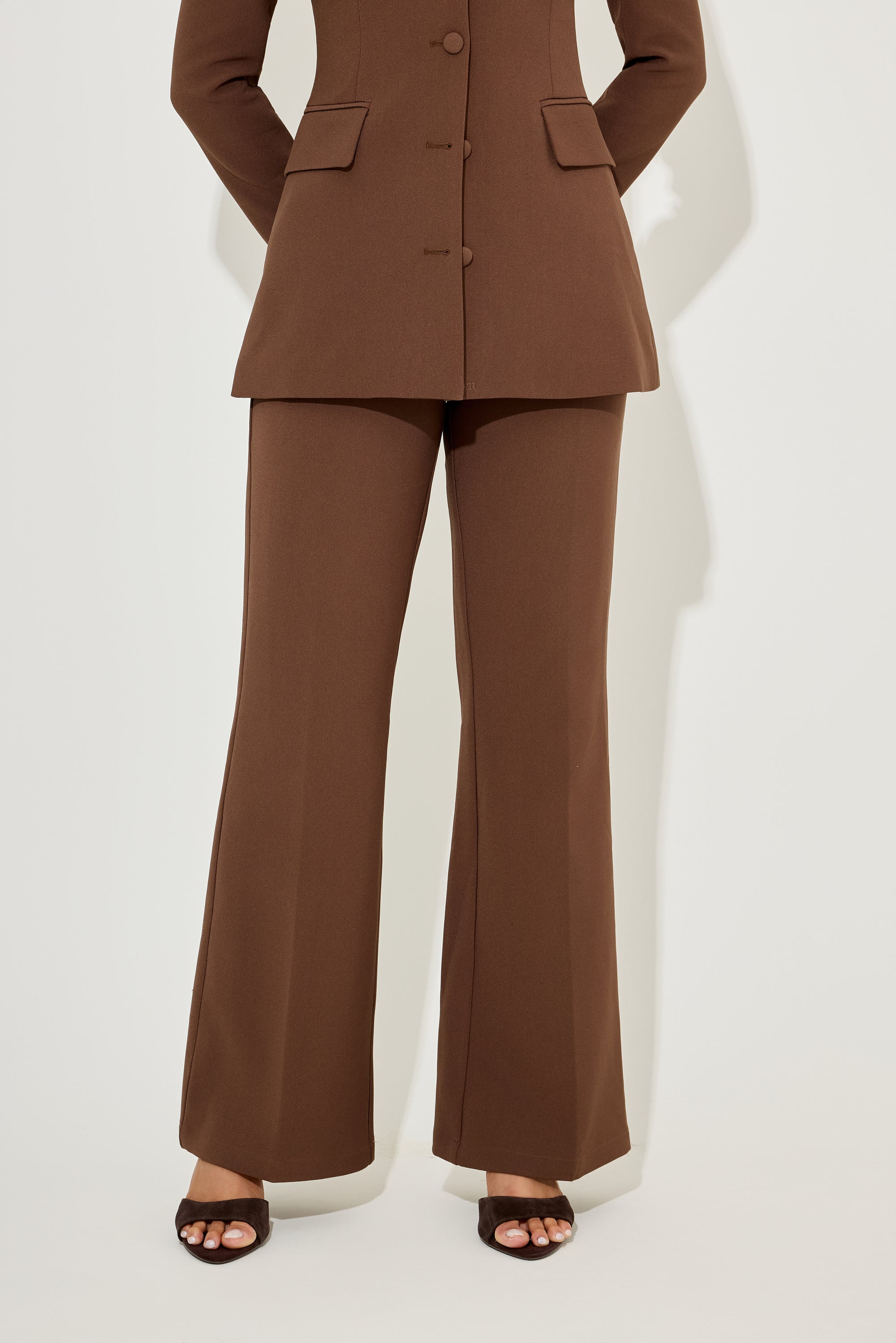 The Ultimate Muse Structured Trousers | Chocolate