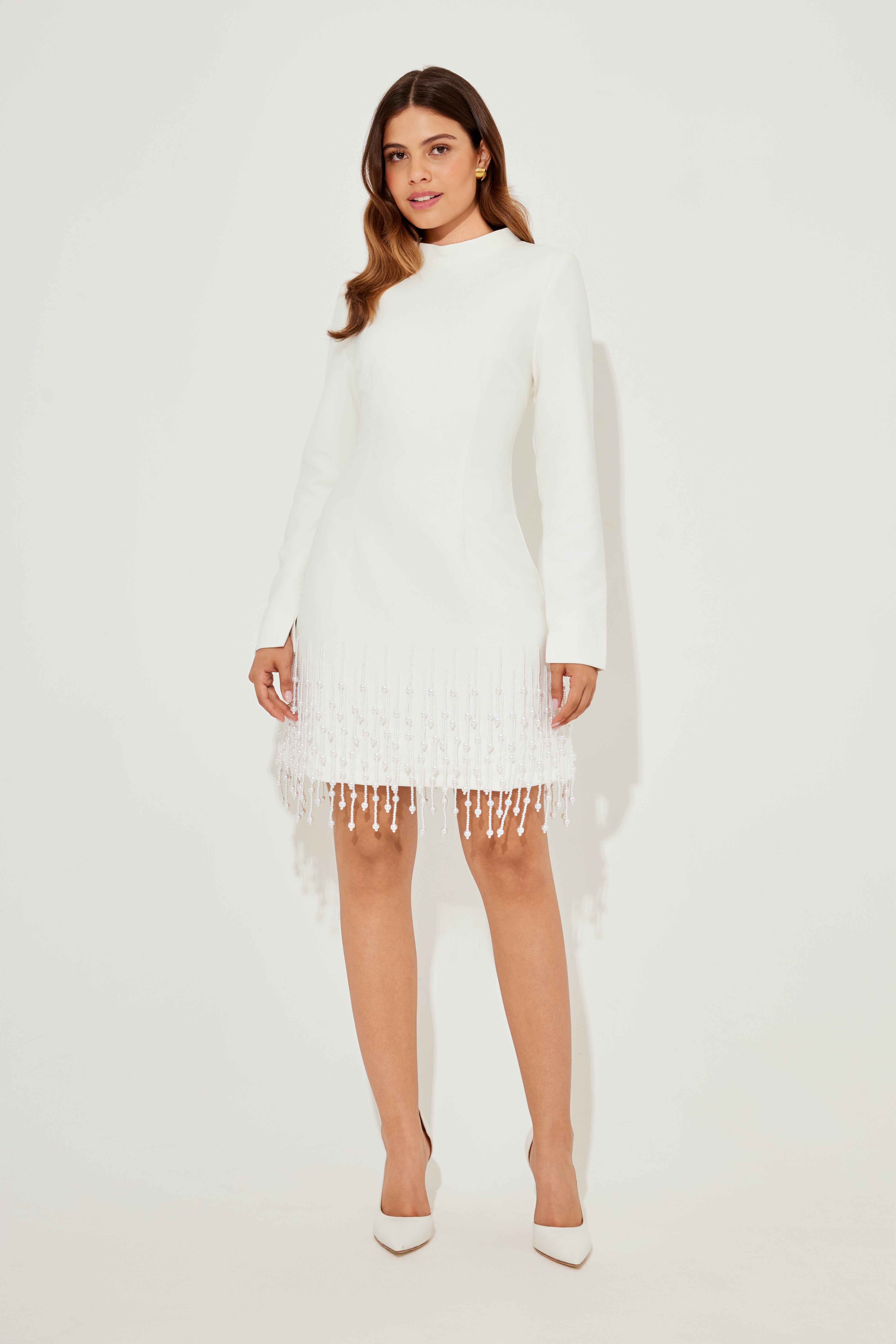Pearl Sleeved Dress Pearl Sleeved Dress