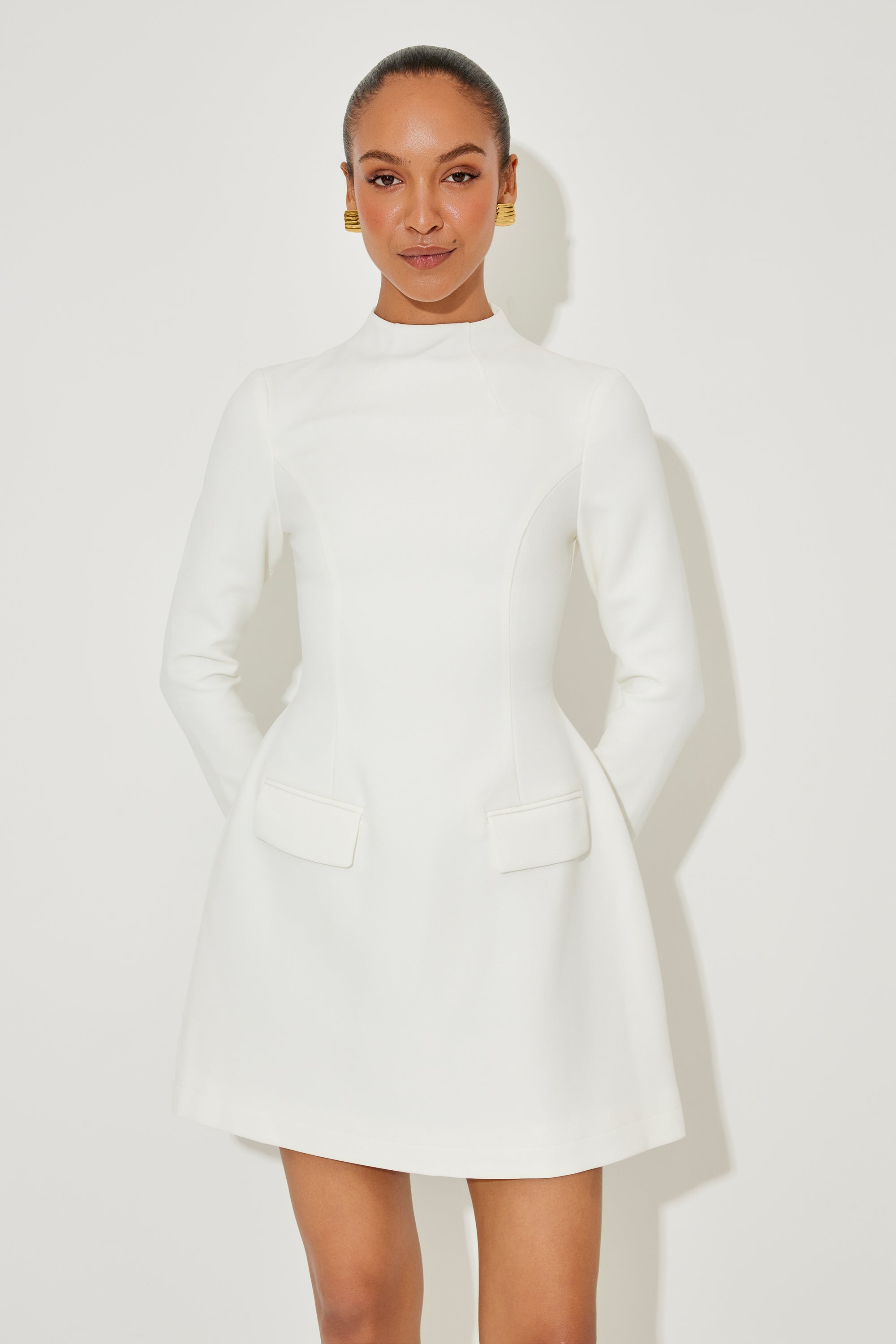 Split Sleeve Mini Dress