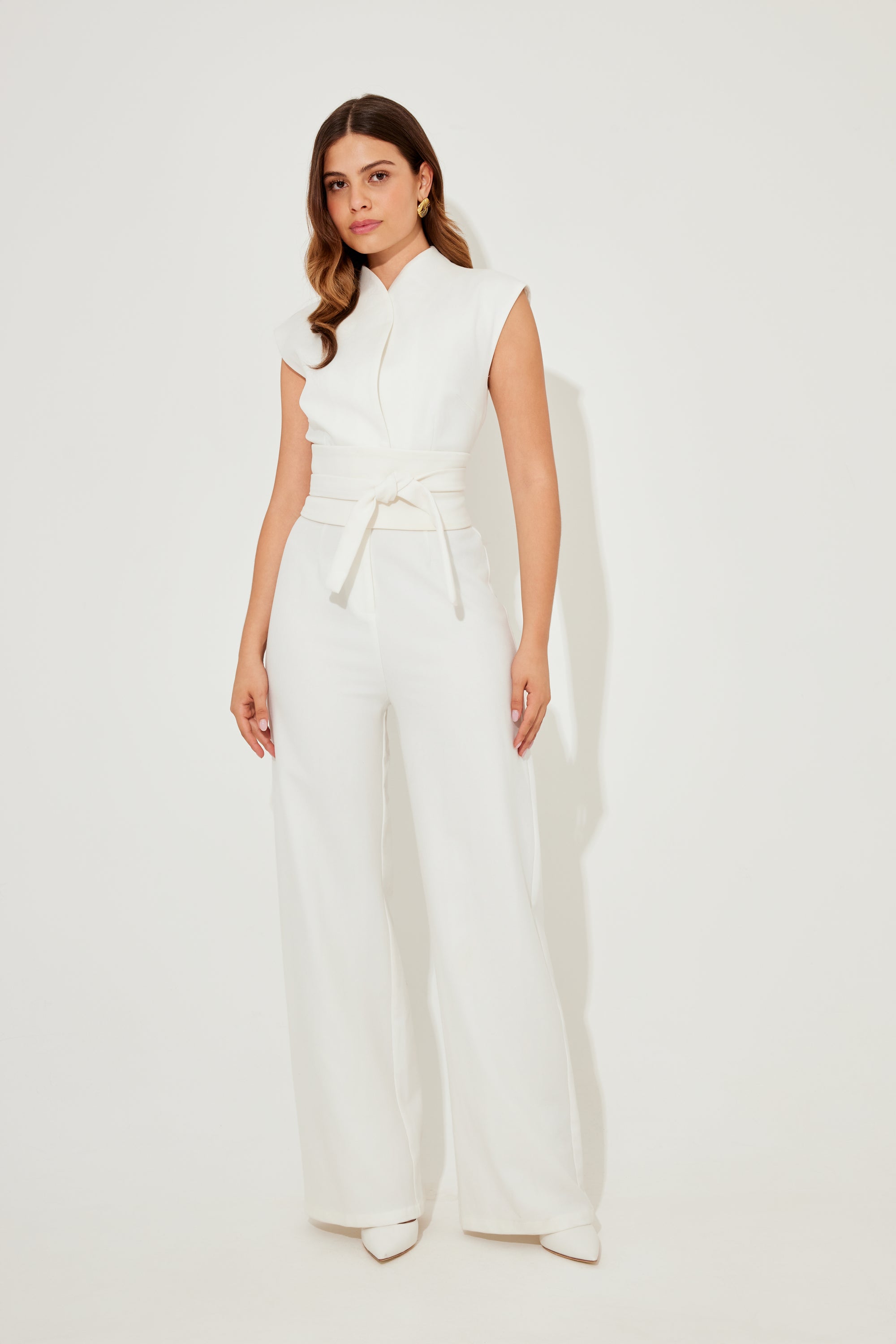 The Ultimate Muse Sleeveless Jumpsuit | White