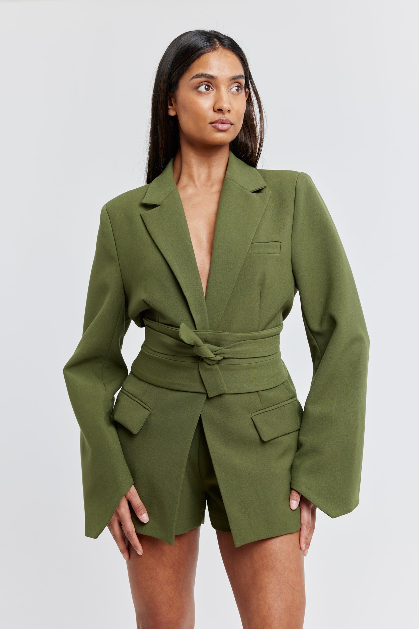 Belted Blazer