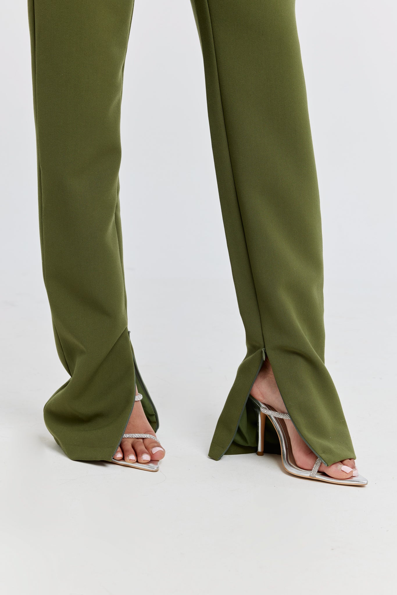 The Ultimate Muse Straight Leg Trousers | Khaki