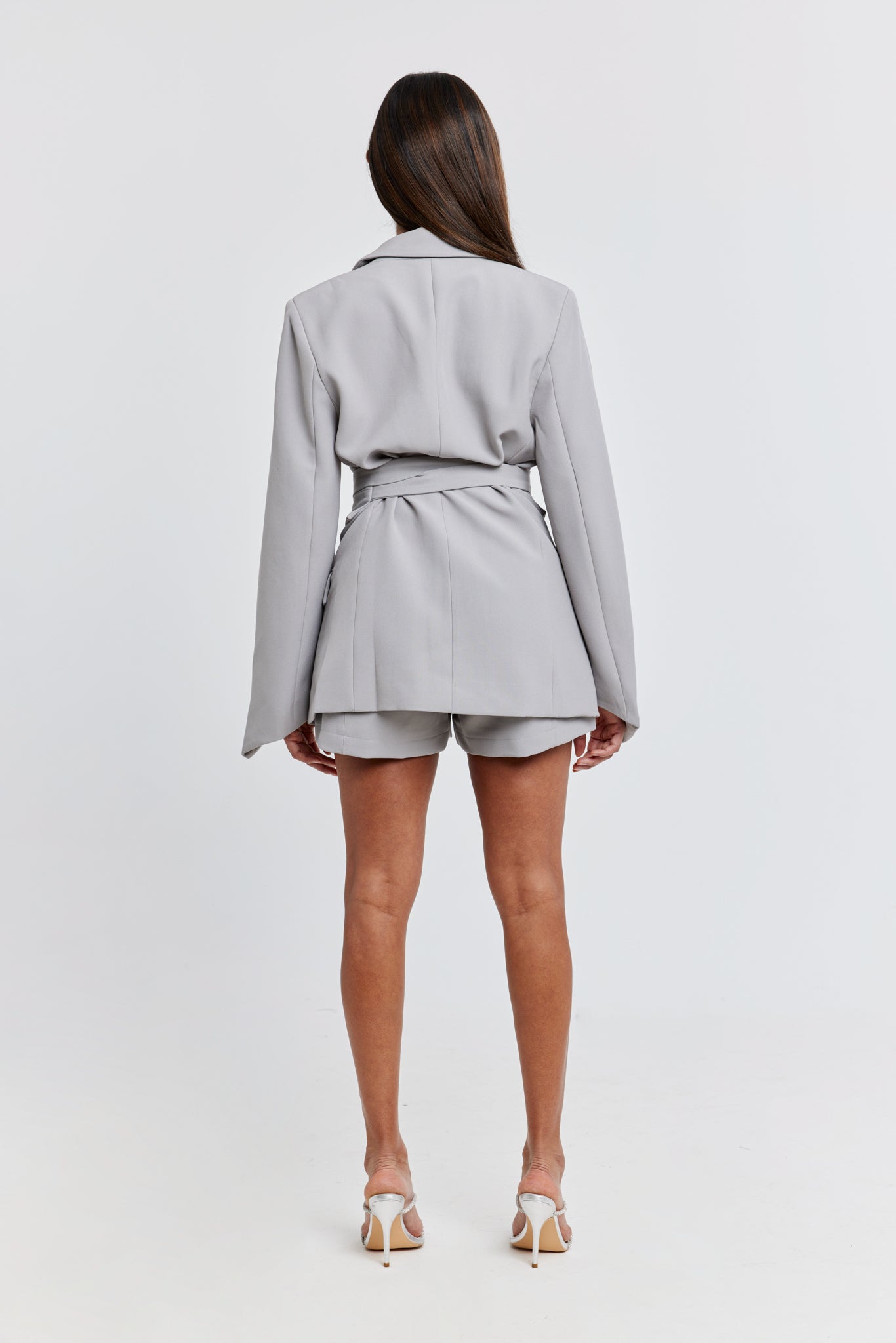 The Ultimate Muse Blazer with Additional Belts | Grey