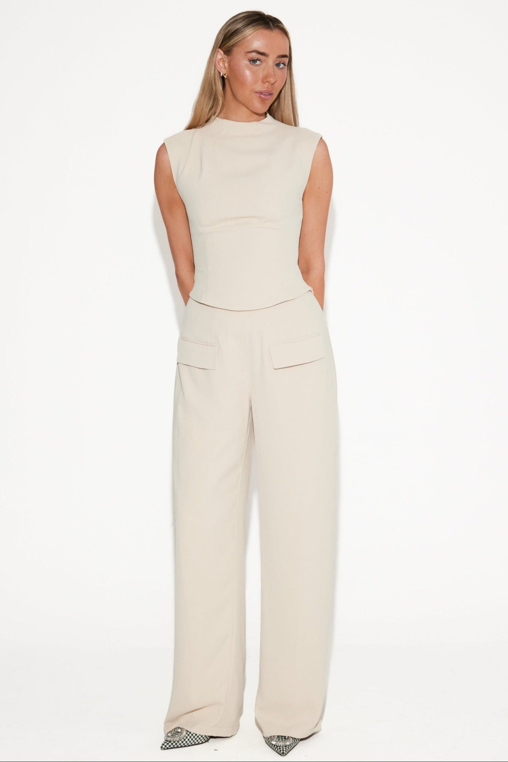 The Ultimate Muse Wide Leg Trousers | Oat