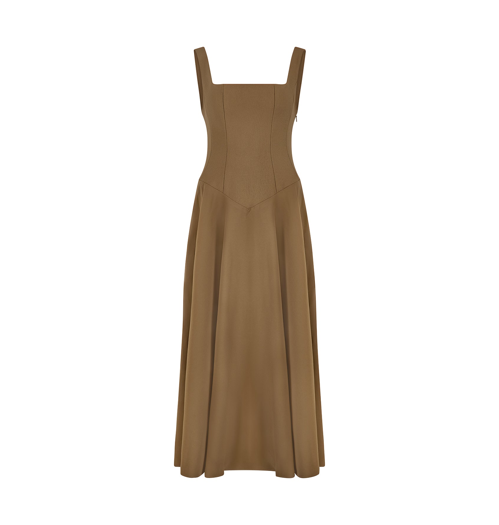 Square Neck MIdi Dress
