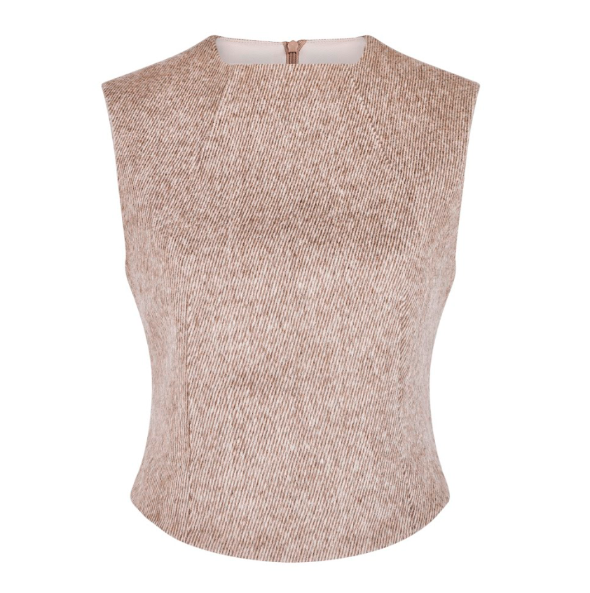 Tweed Sleeveless Top