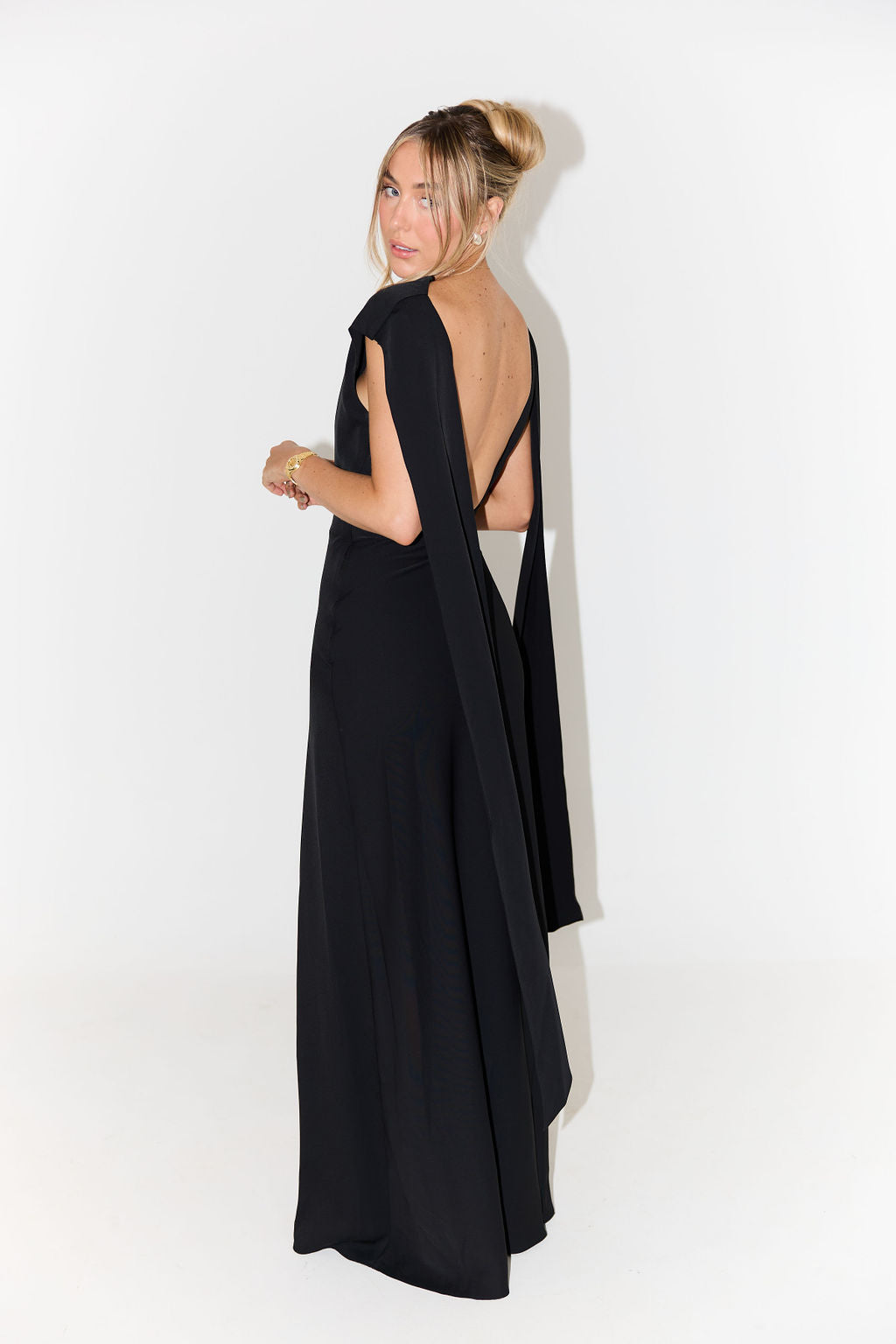 The Ultimate Muse Drape Maxi Dress | Black