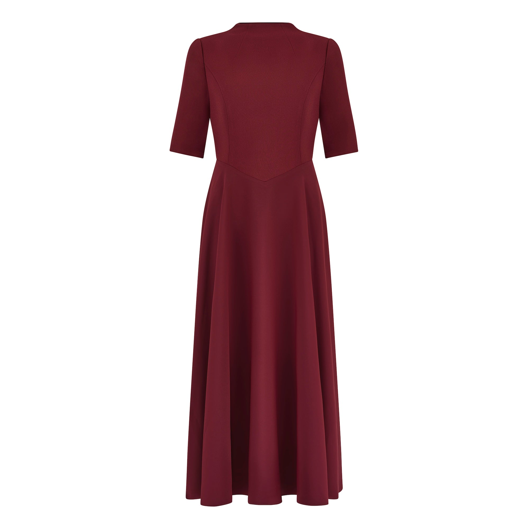 Mid Sleeve Midi Dress