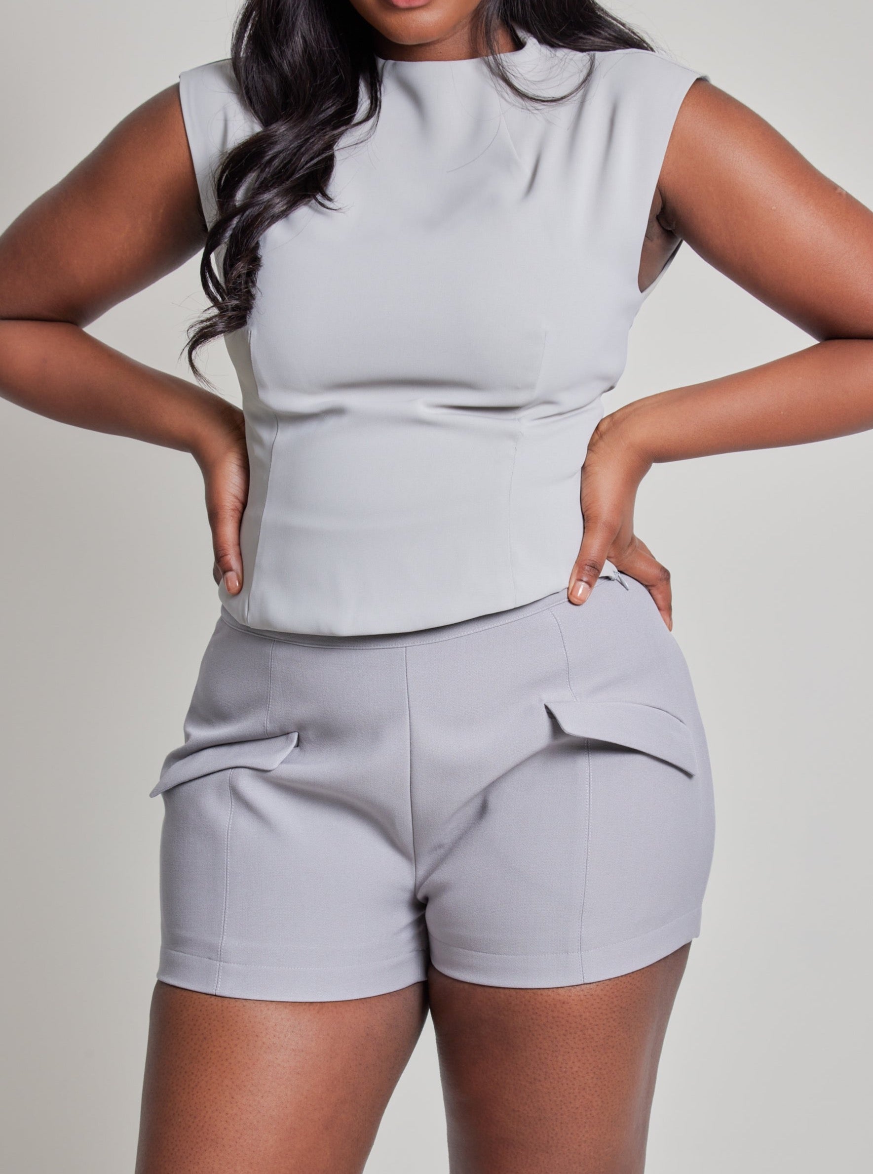 The Ultimate Muse Sleeveless Top | Grey