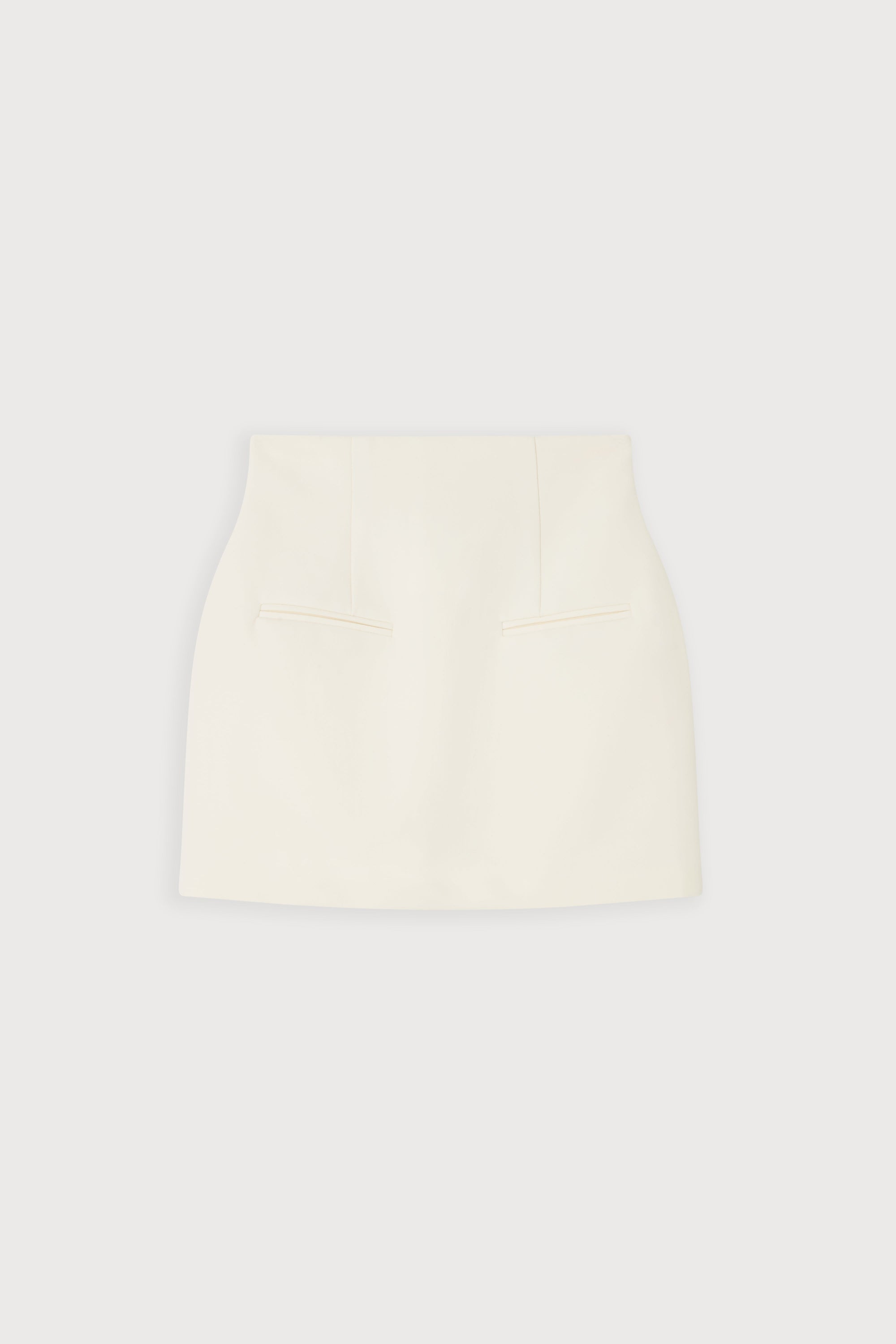 Cotton Mix Structured Skirt