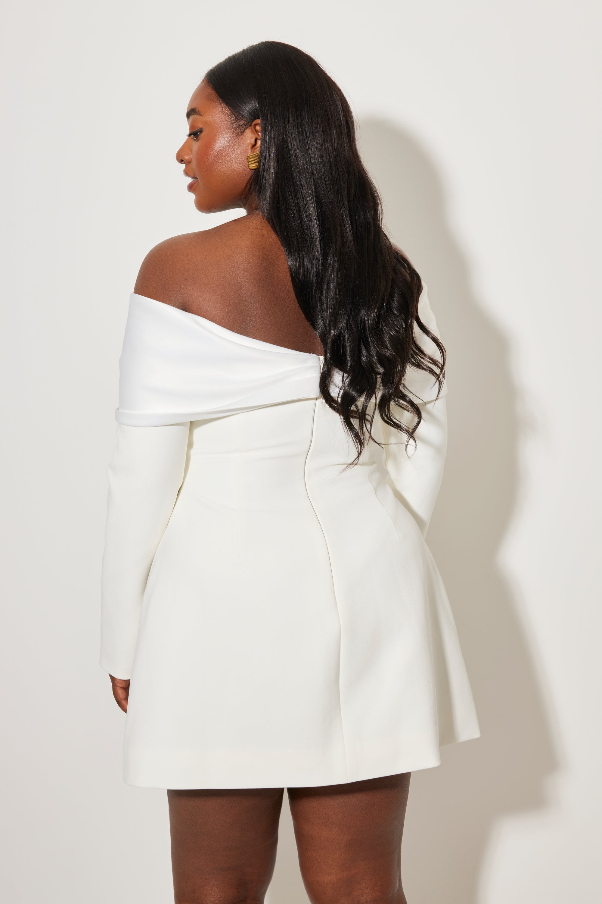 The Ultimate Muse Bow Mini Dress | White