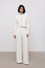 Tweed Slim Flare Trousers