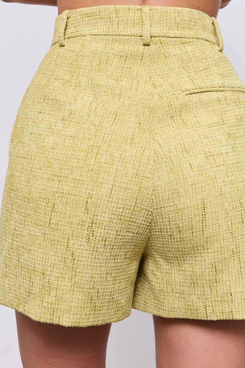 Cotton Mix Bouclé Shorts