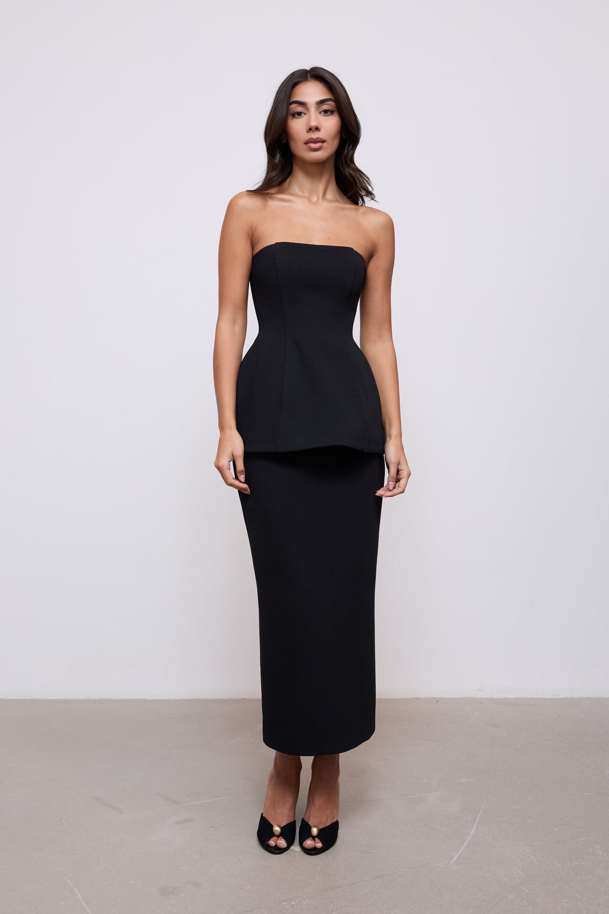 Cotton Mix Peplum Top