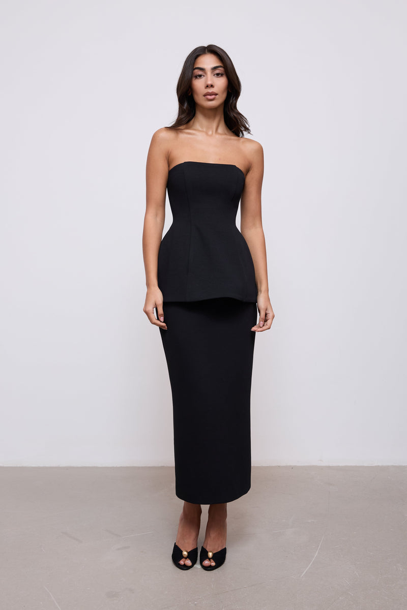Cotton Mix Peplum Top