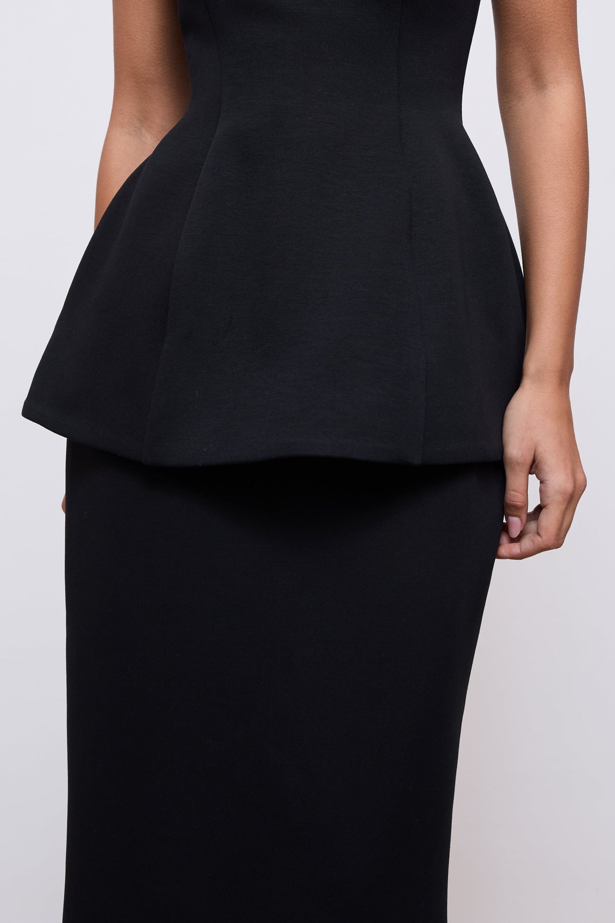 Cotton Mix Peplum Top