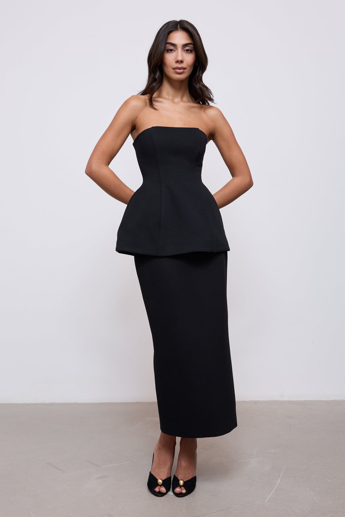 Cotton Mix Peplum Top