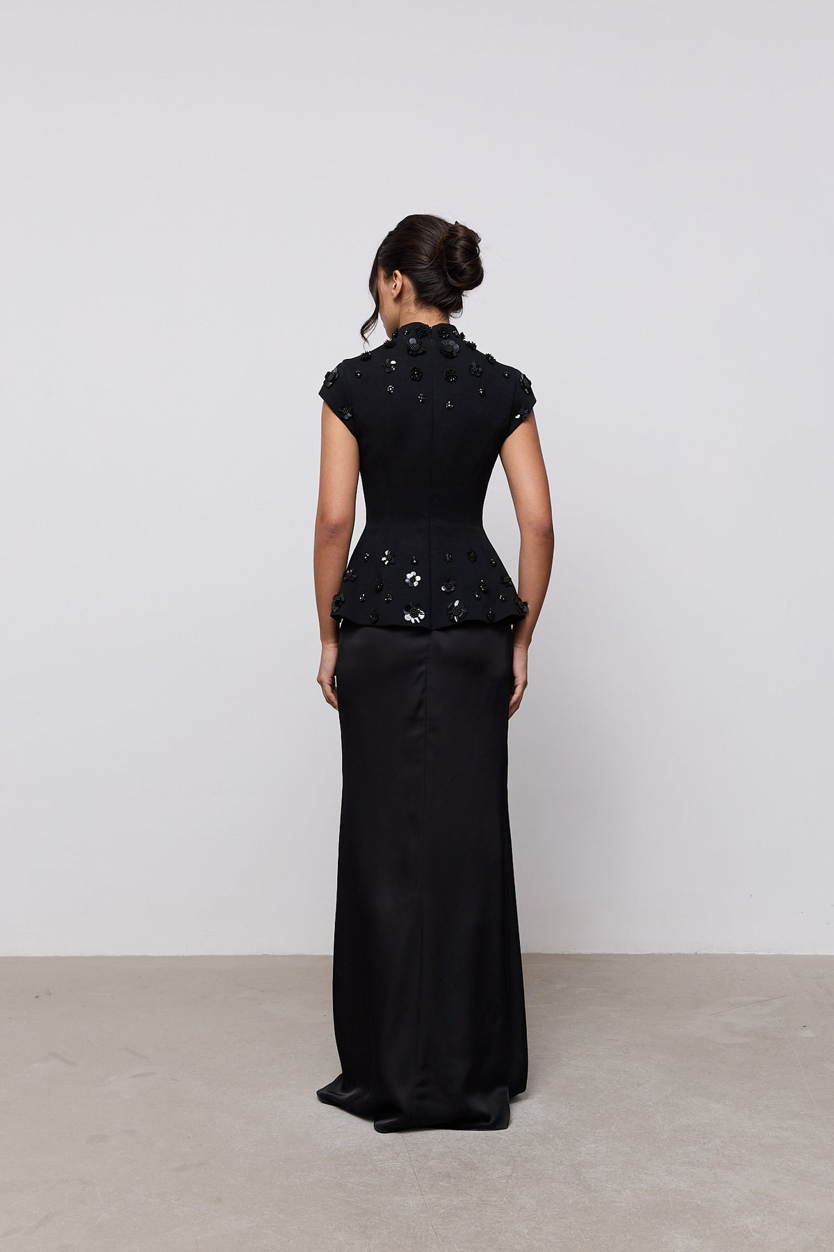 Embellished Appliqué Gown