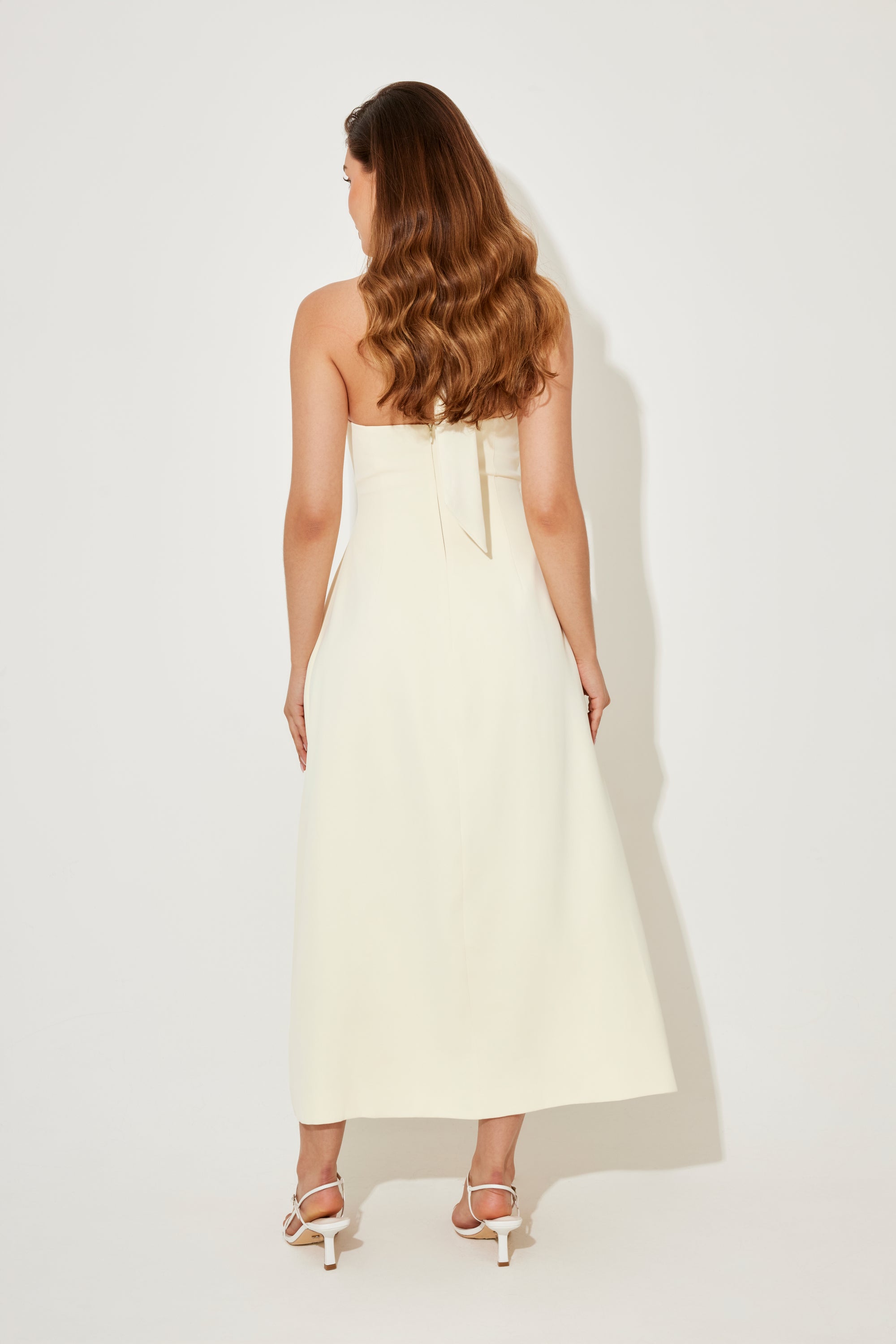 The Ultimate Muse Volume Skirt Midi Dress | Butter Cream