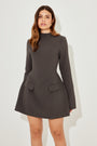 Split Sleeve Mini Dress