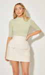 Structured Mini Skirt