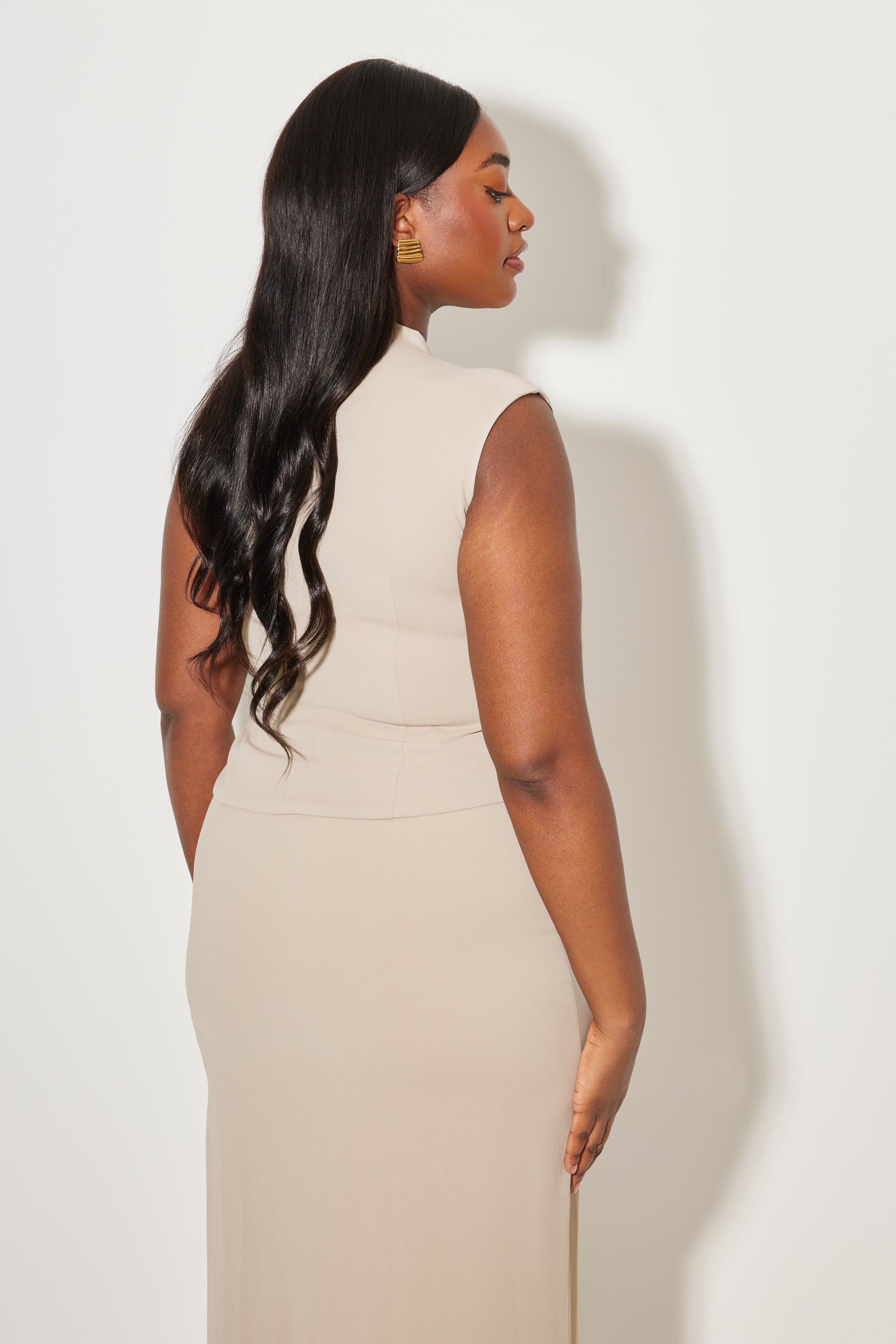 The Ultimate Muse Sleeveless Top | Taupe