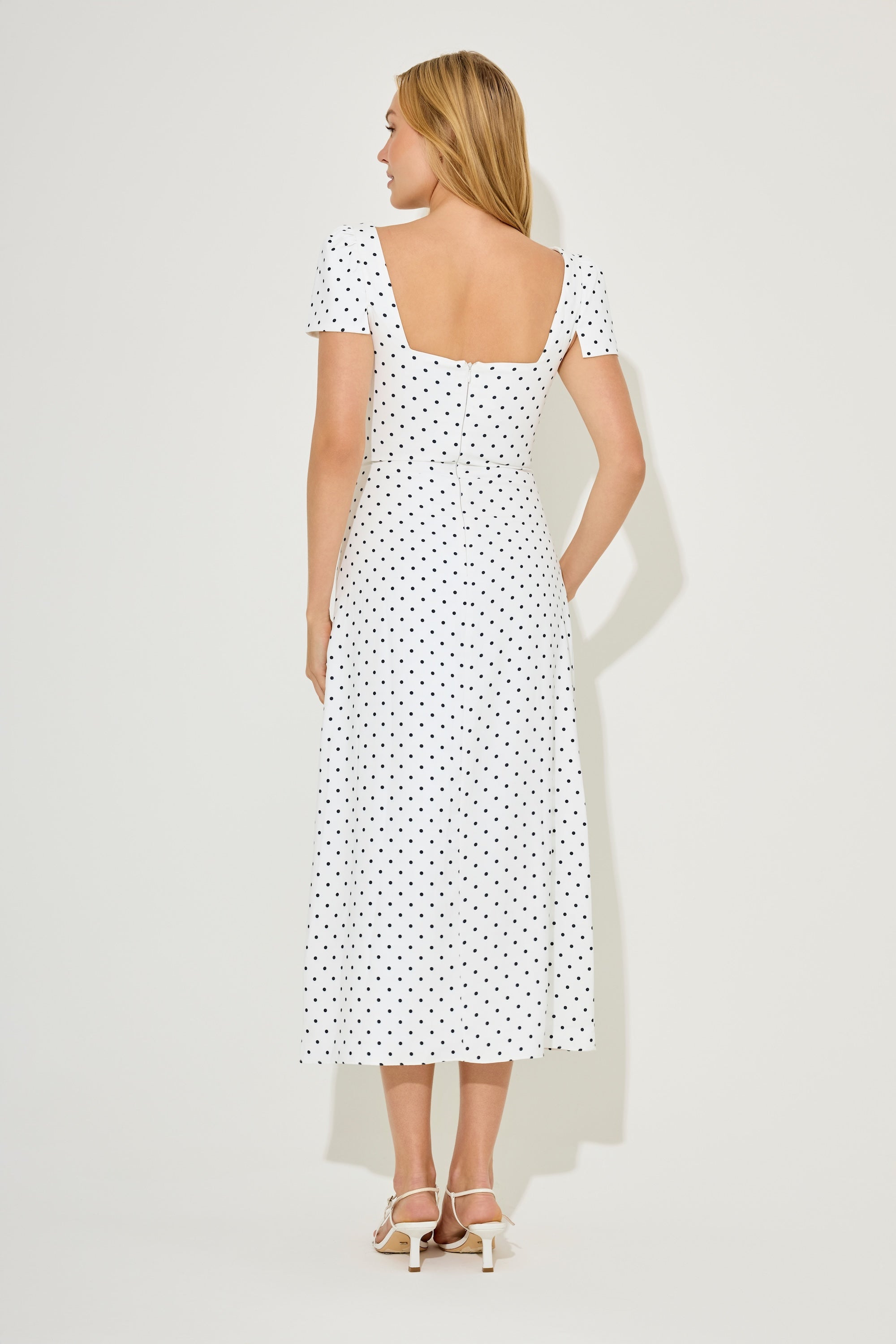 Square Neck Slip Midi Dress