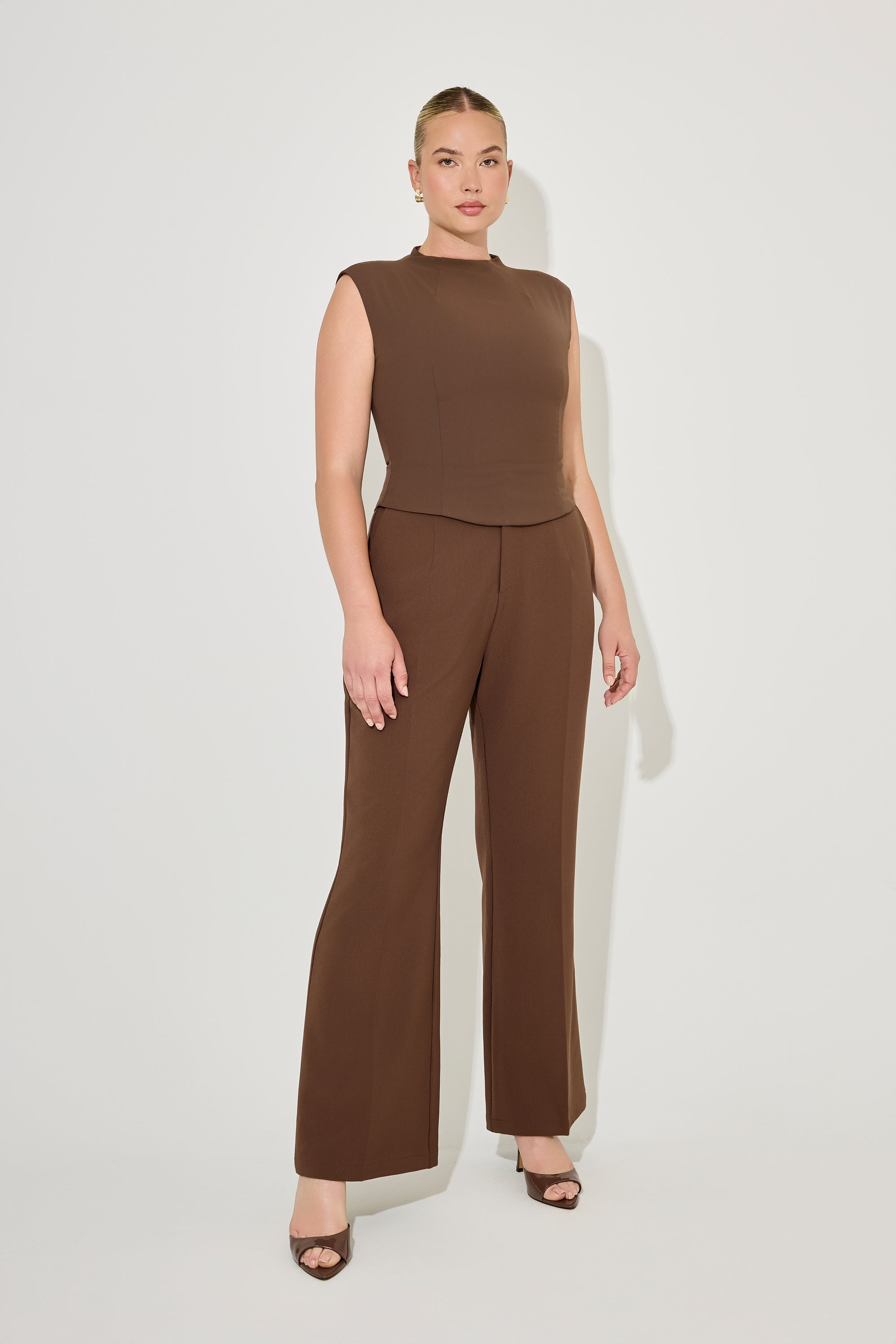 The Ultimate Muse Structured Trousers | Chocolate