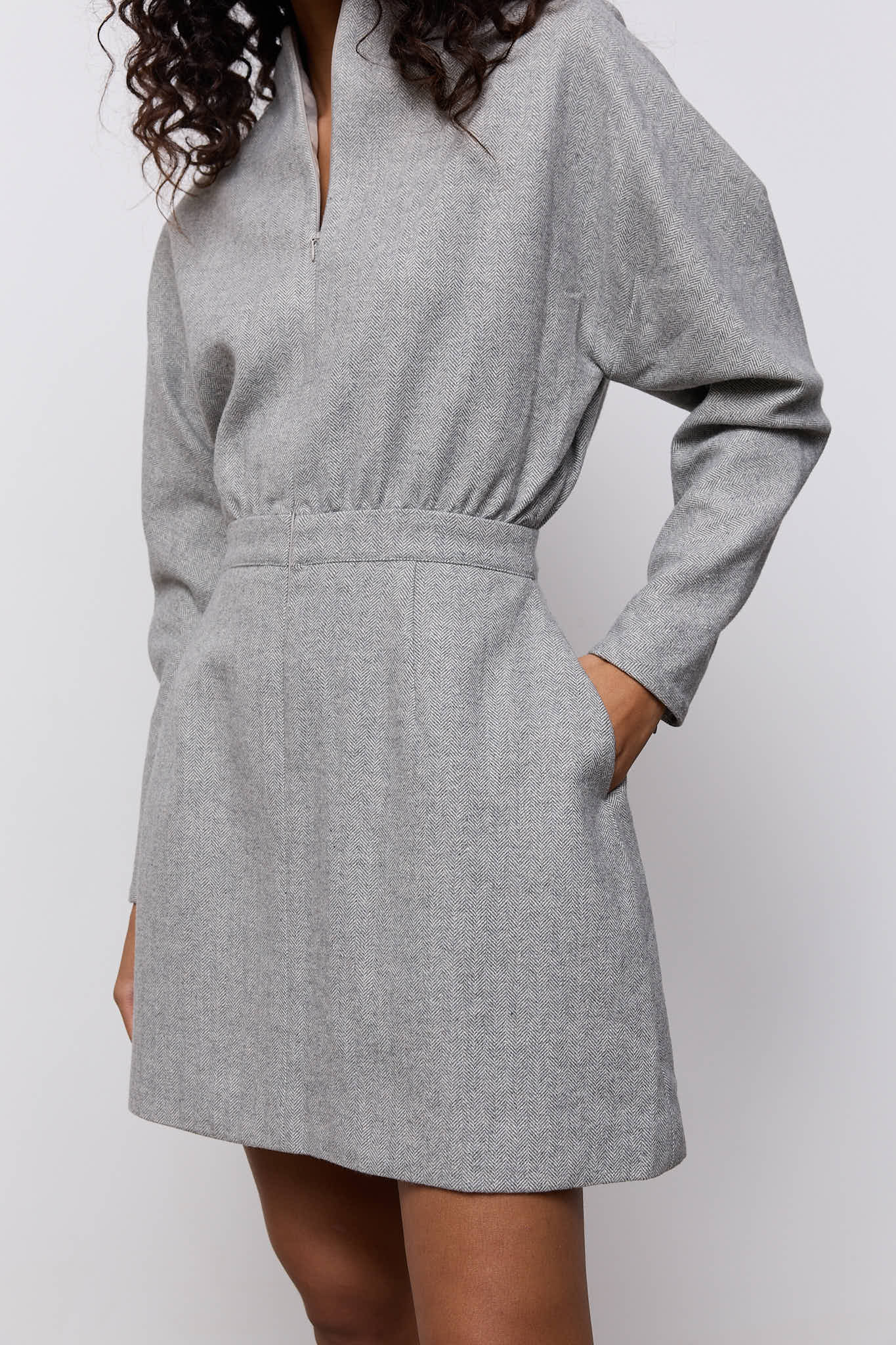 Wool Mix Tweed Dress