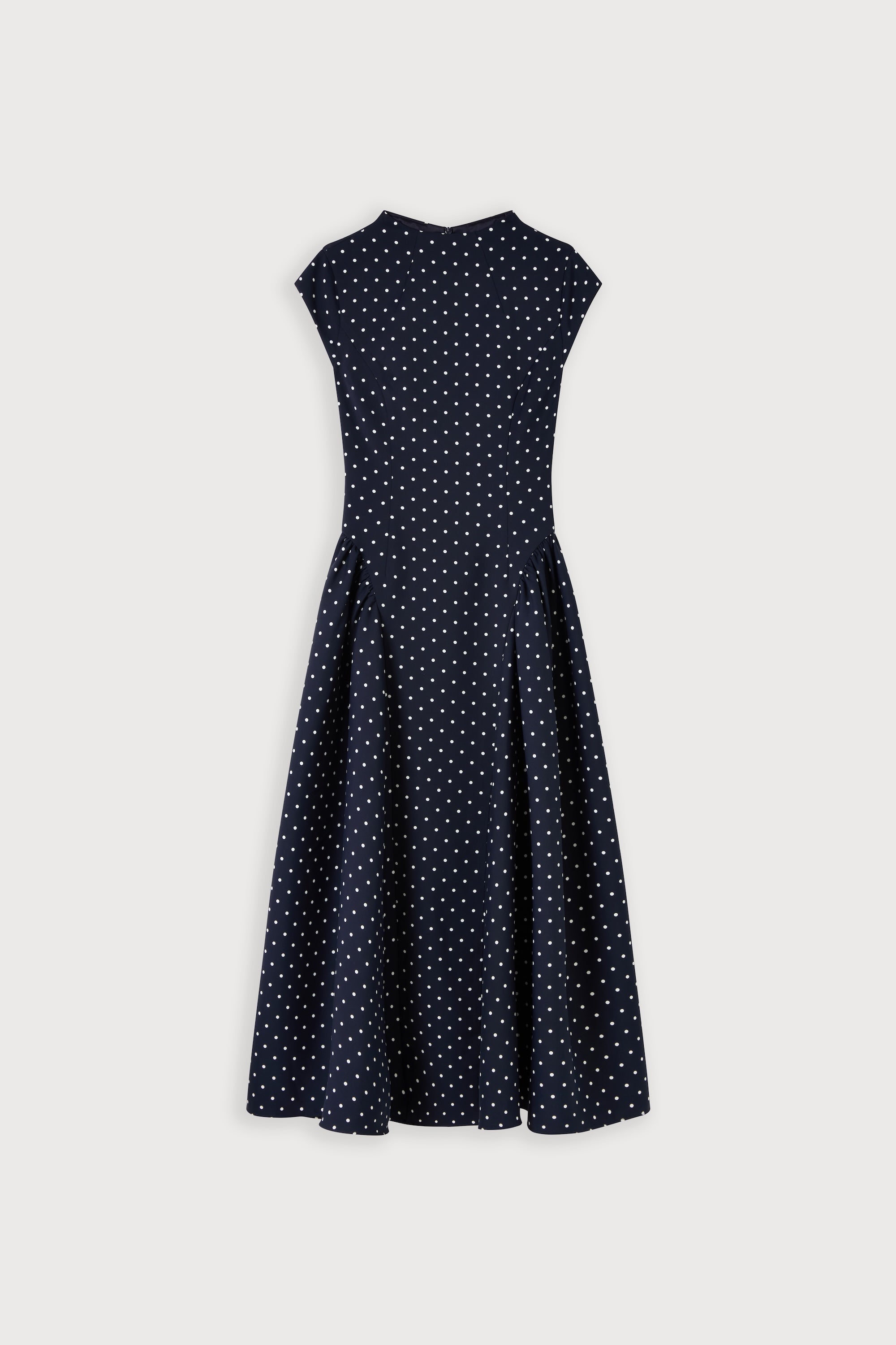 Cap Sleeve Gathered Midi Dress