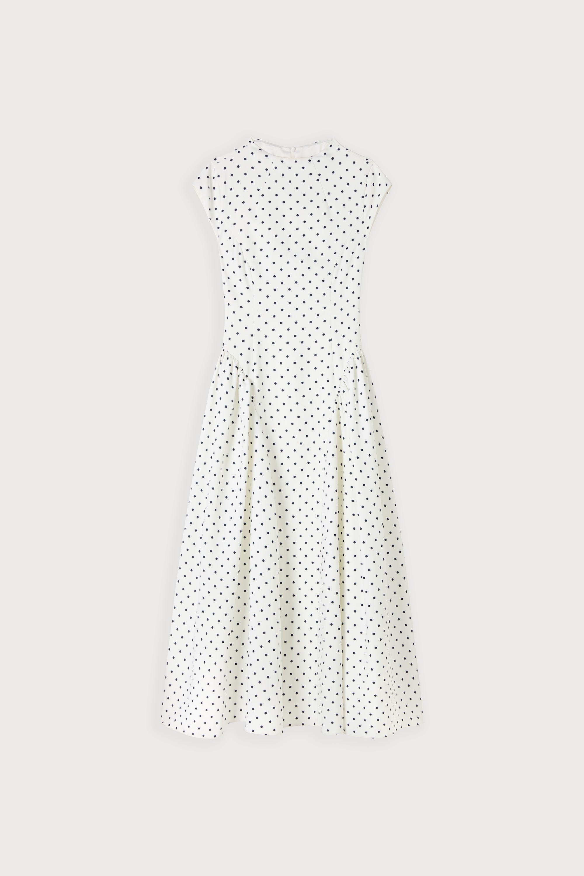 Cap Sleeve Gathered Midi Dress