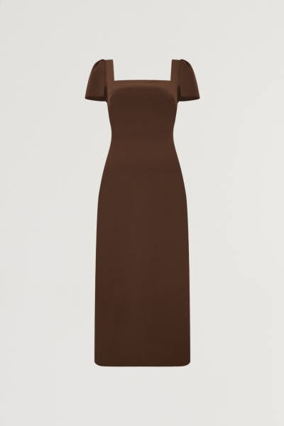Square Neck Midi Dress