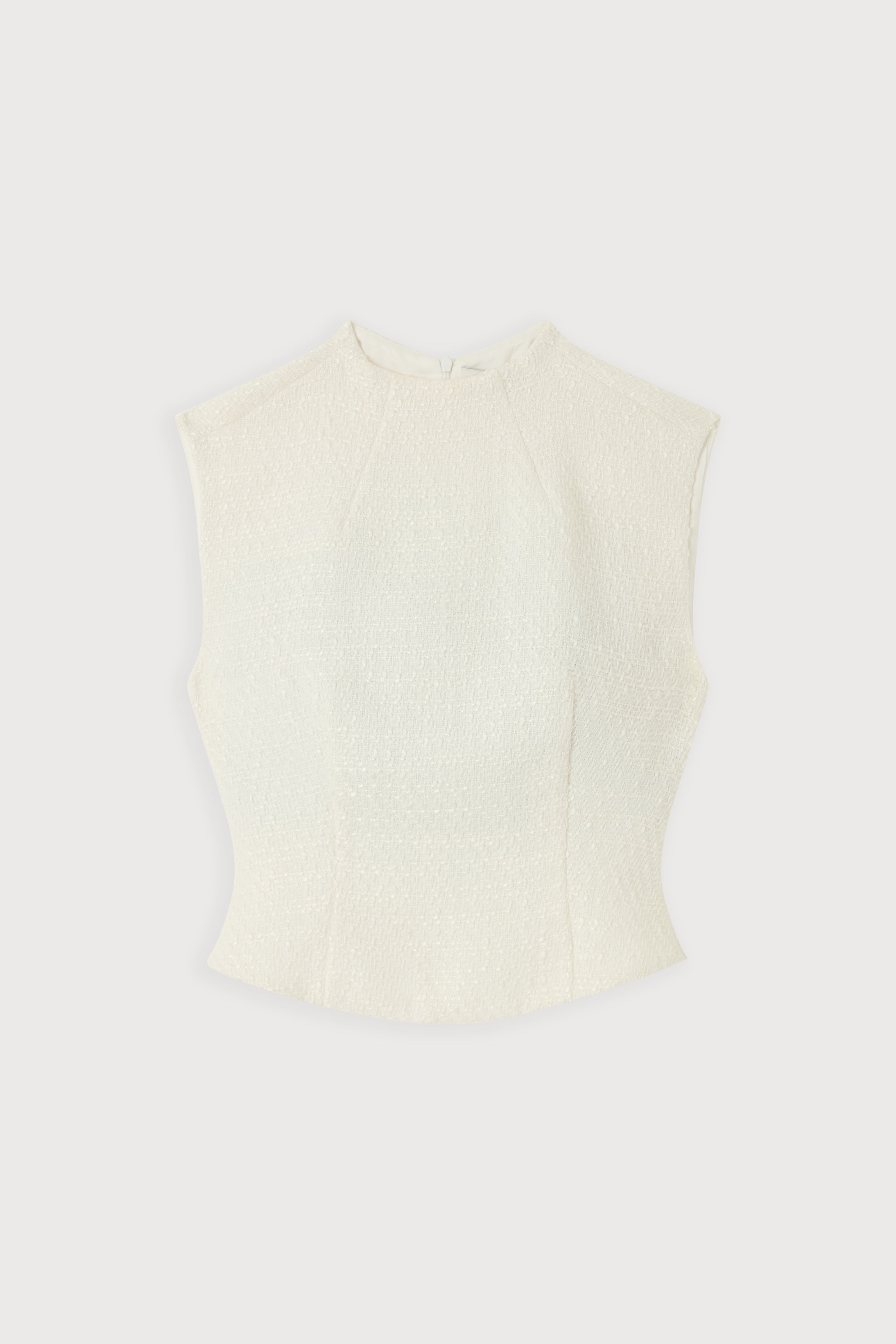 Bouclé Sleeveless Top