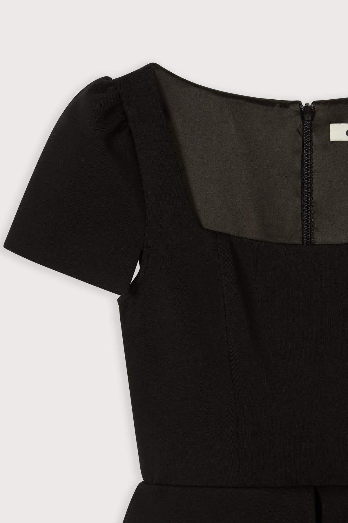 Cap Sleeve Peplum Gown