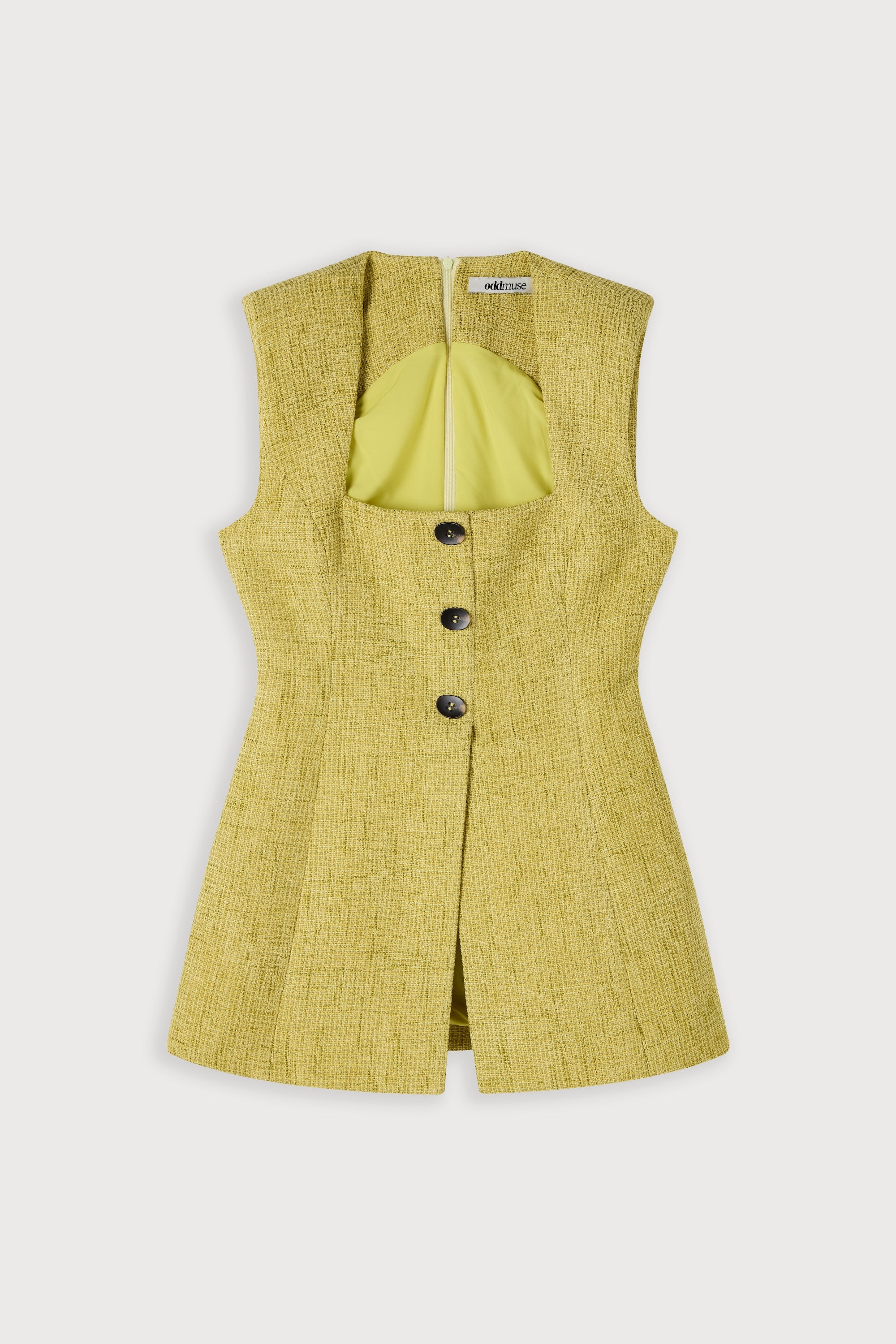 Cotton Mix Bouclé Waistcoat