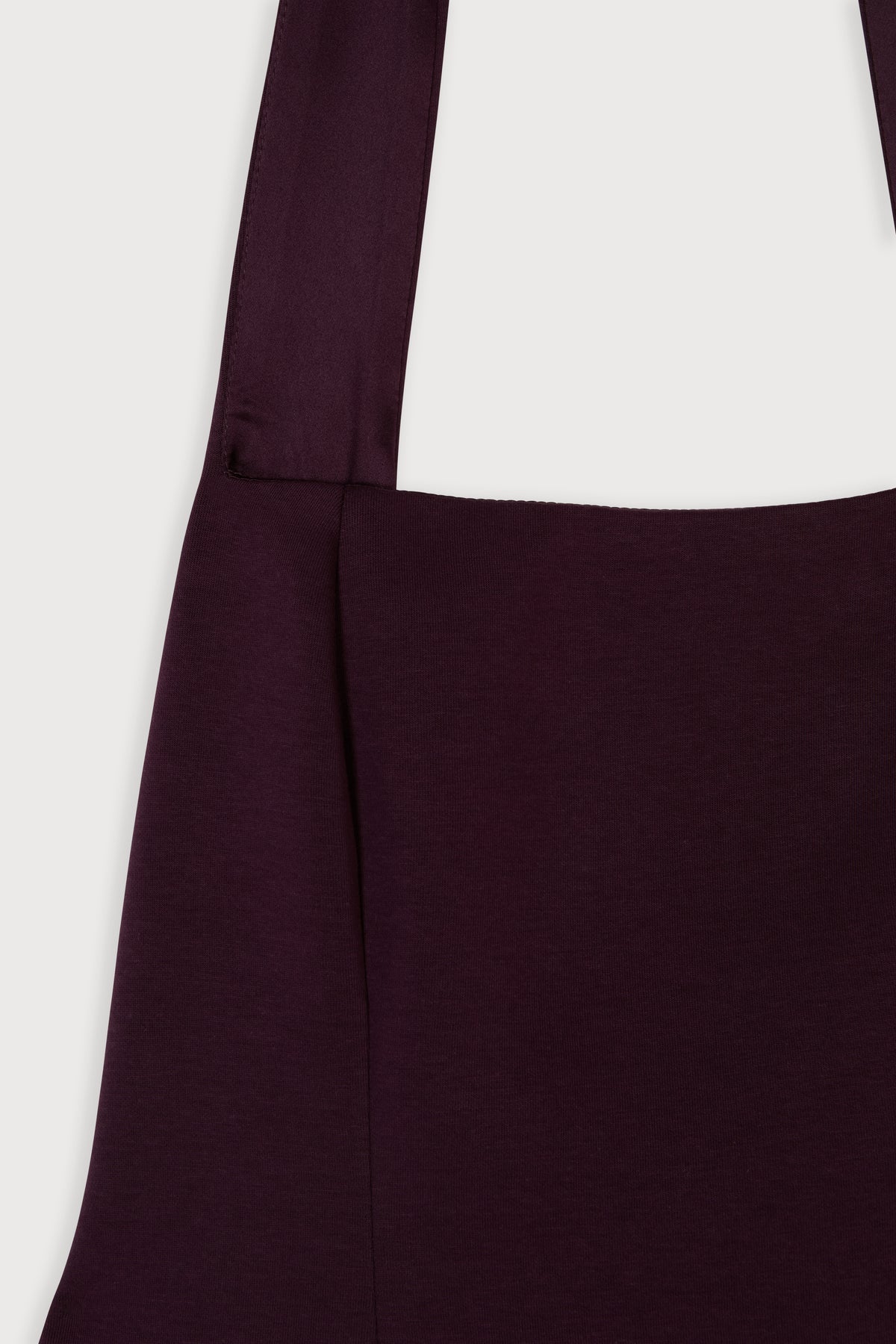 Cotton Mix Halter Midi Dress