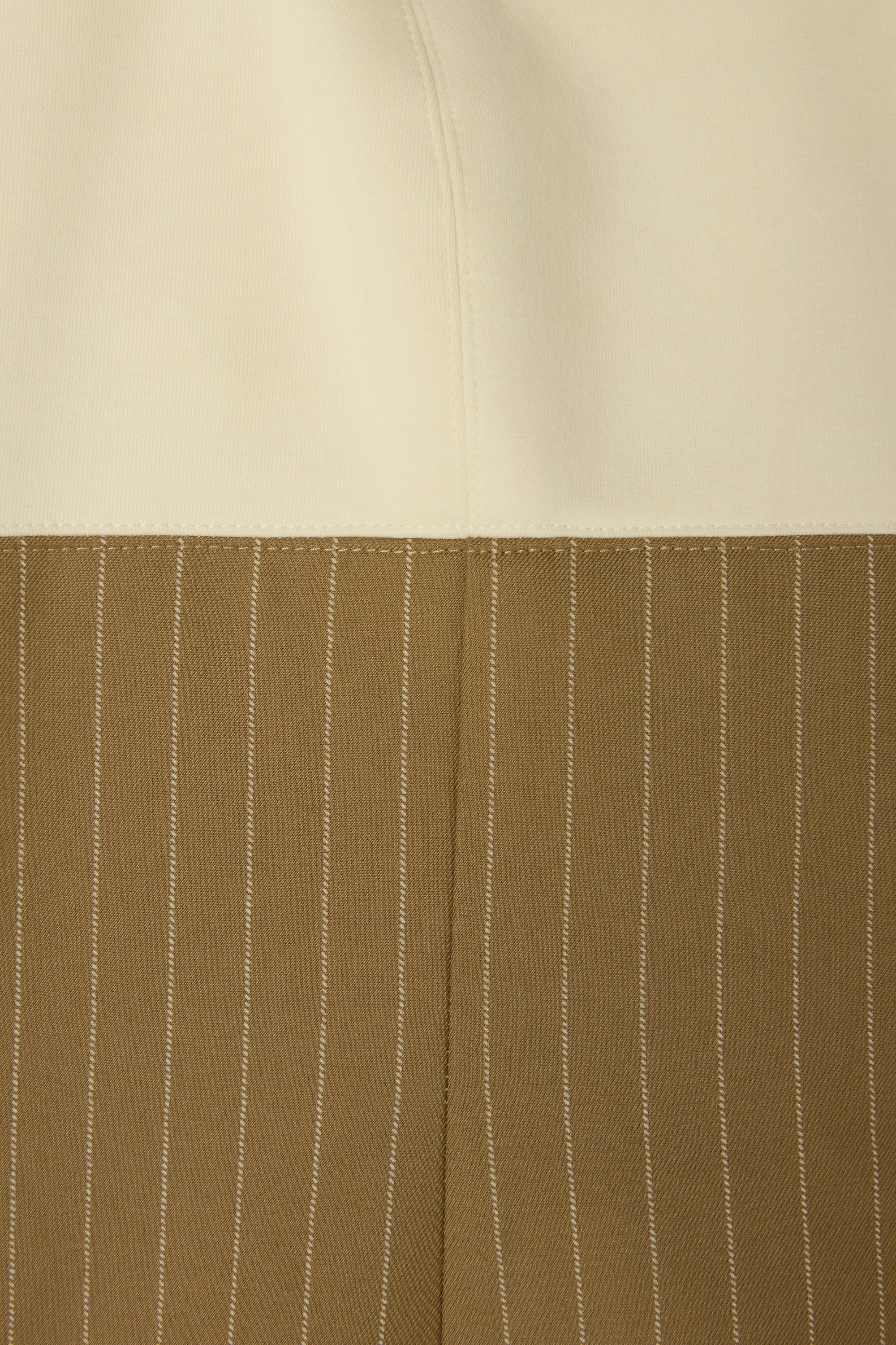 Cotton Mix Pinstripe Mini Dress
