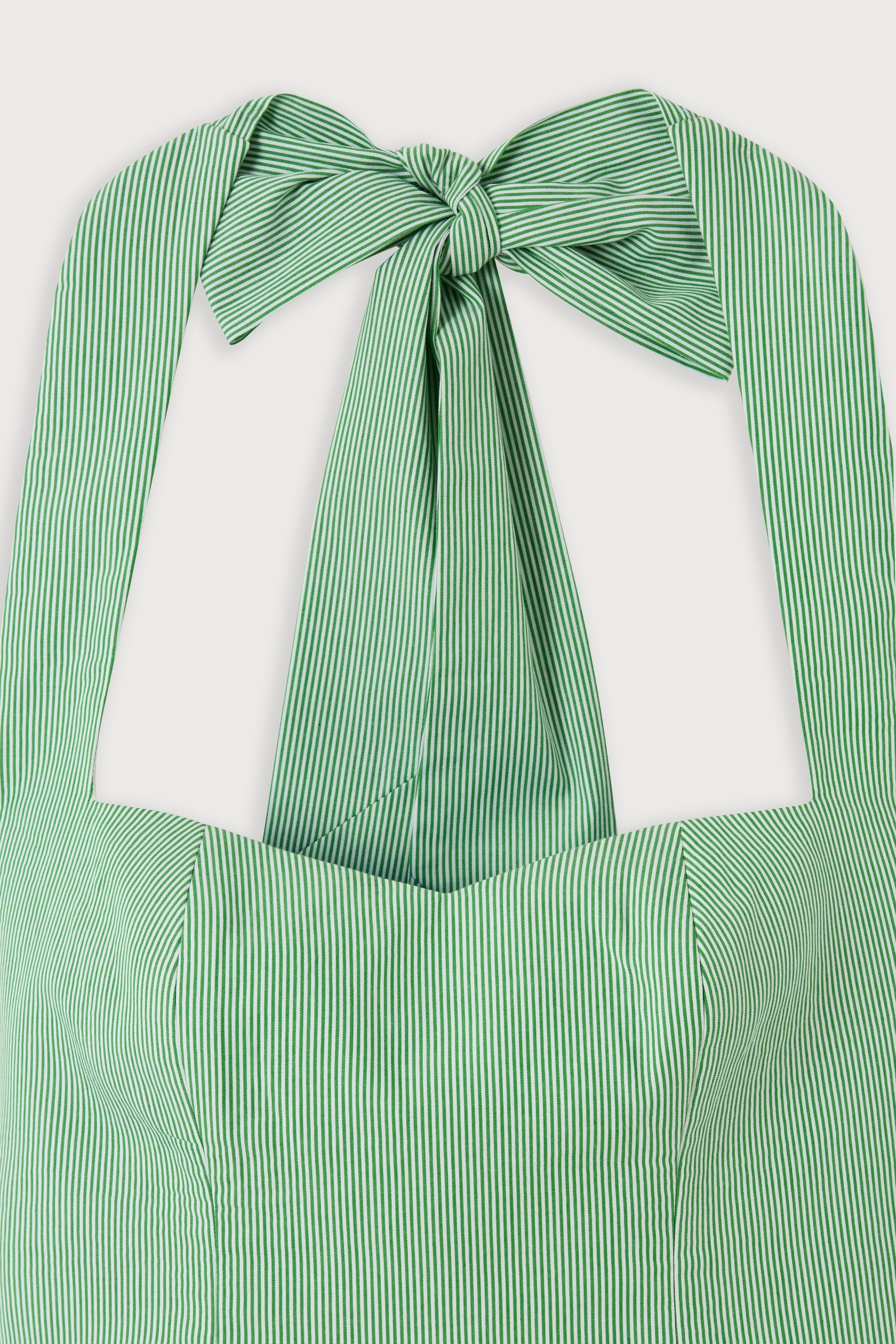 Cotton Pinstripe Mini Dress