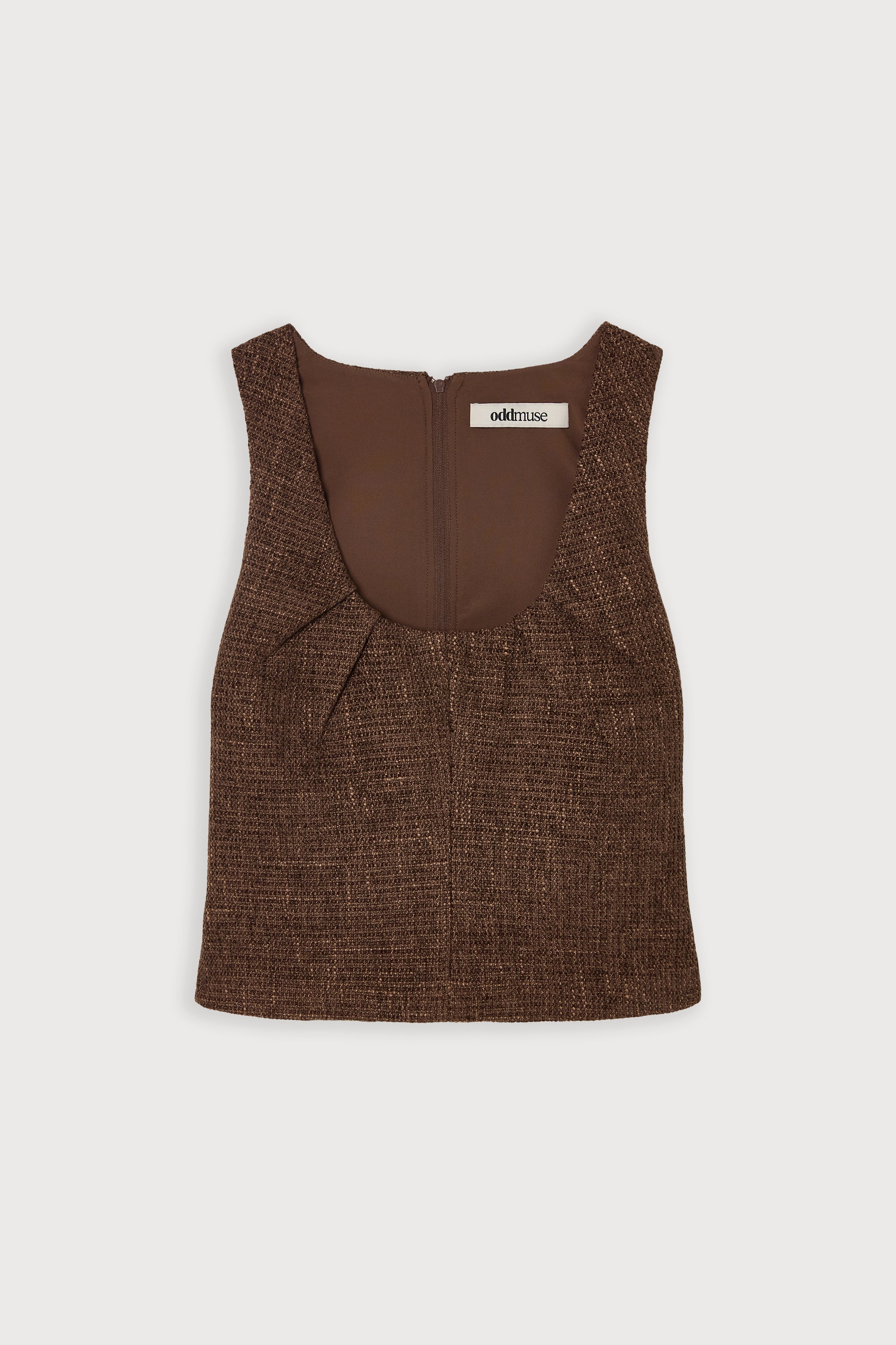 Cotton Mix Tweed Top