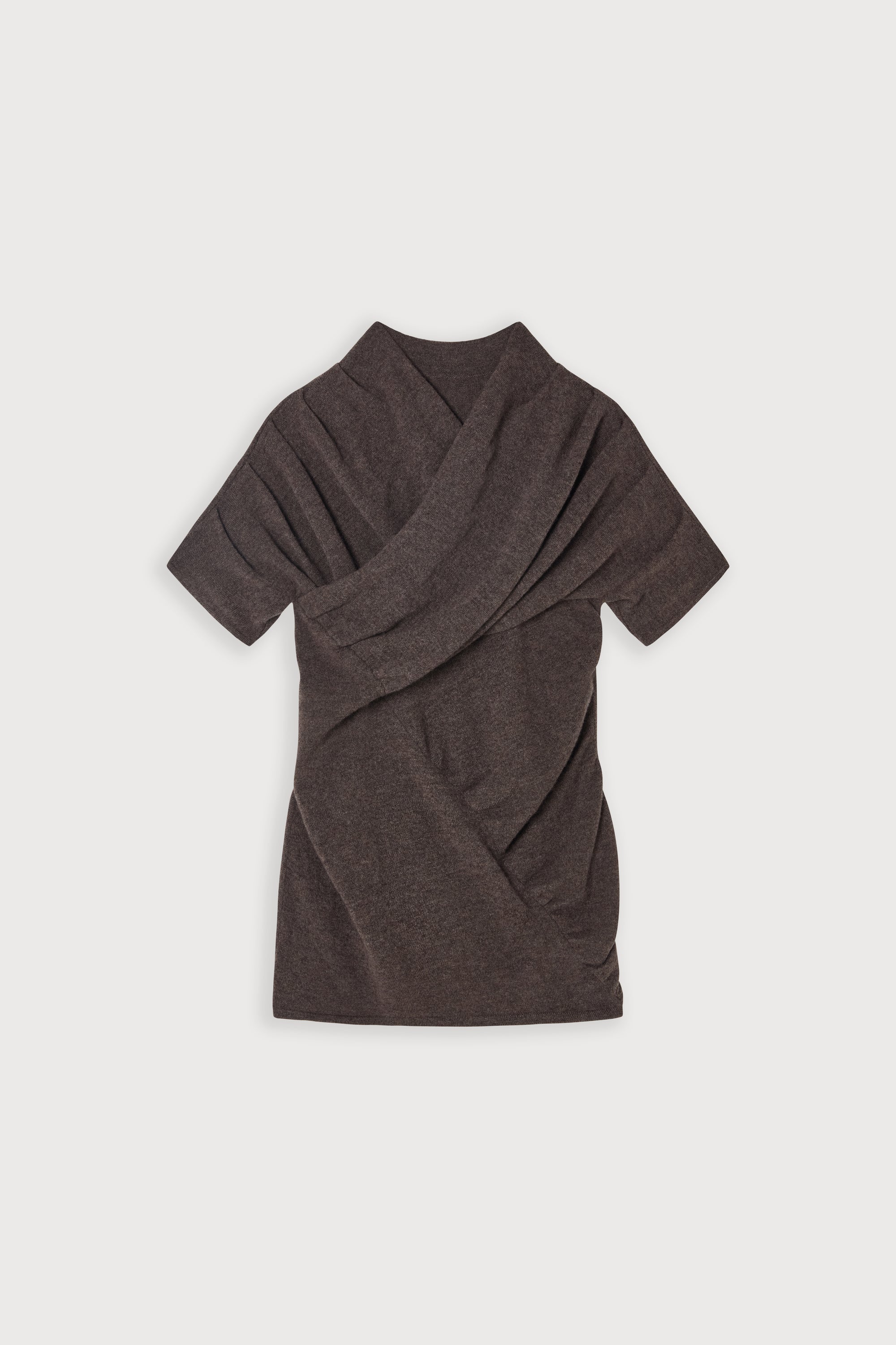 Knitted Gathered Detail Top