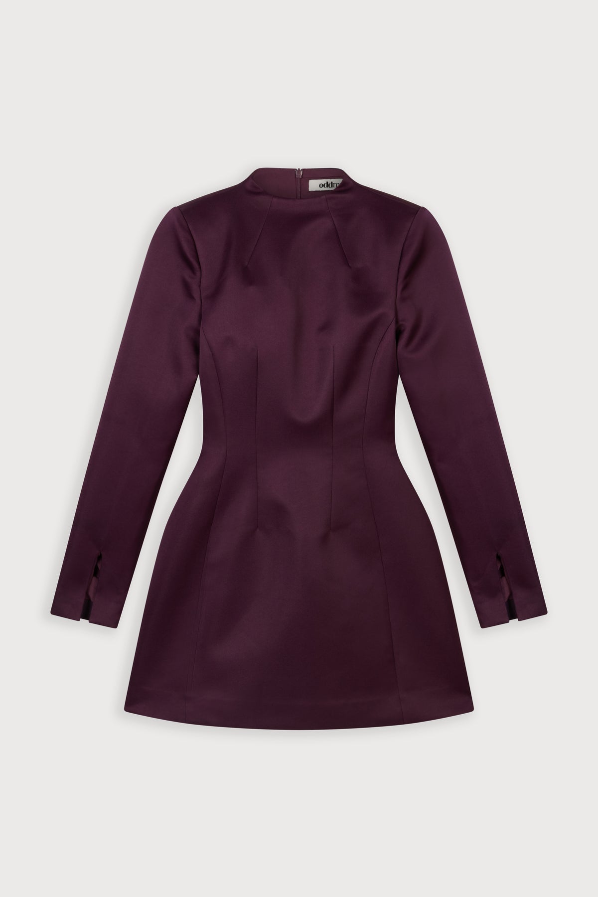 Long Sleeve Satin Mini Dress