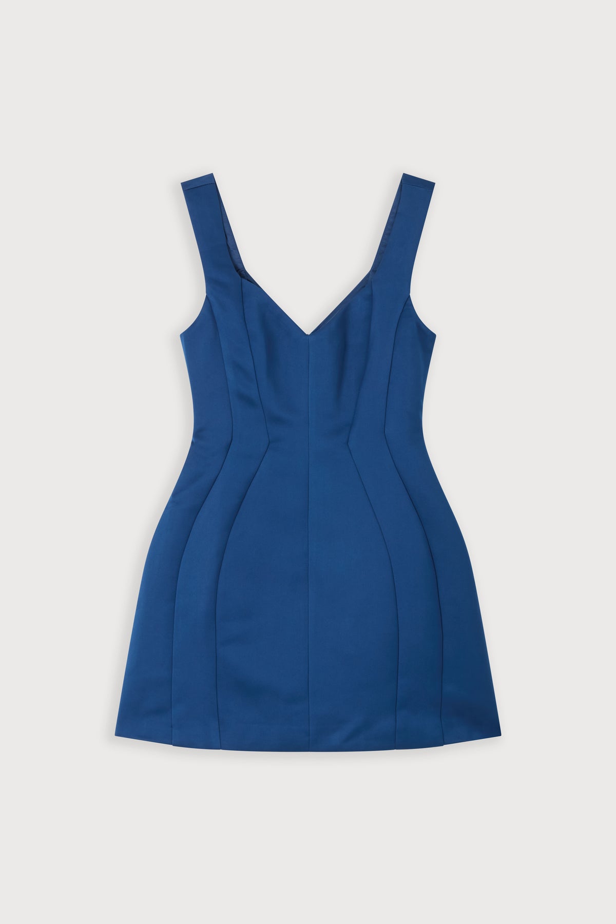 Satin Structured Mini Dress