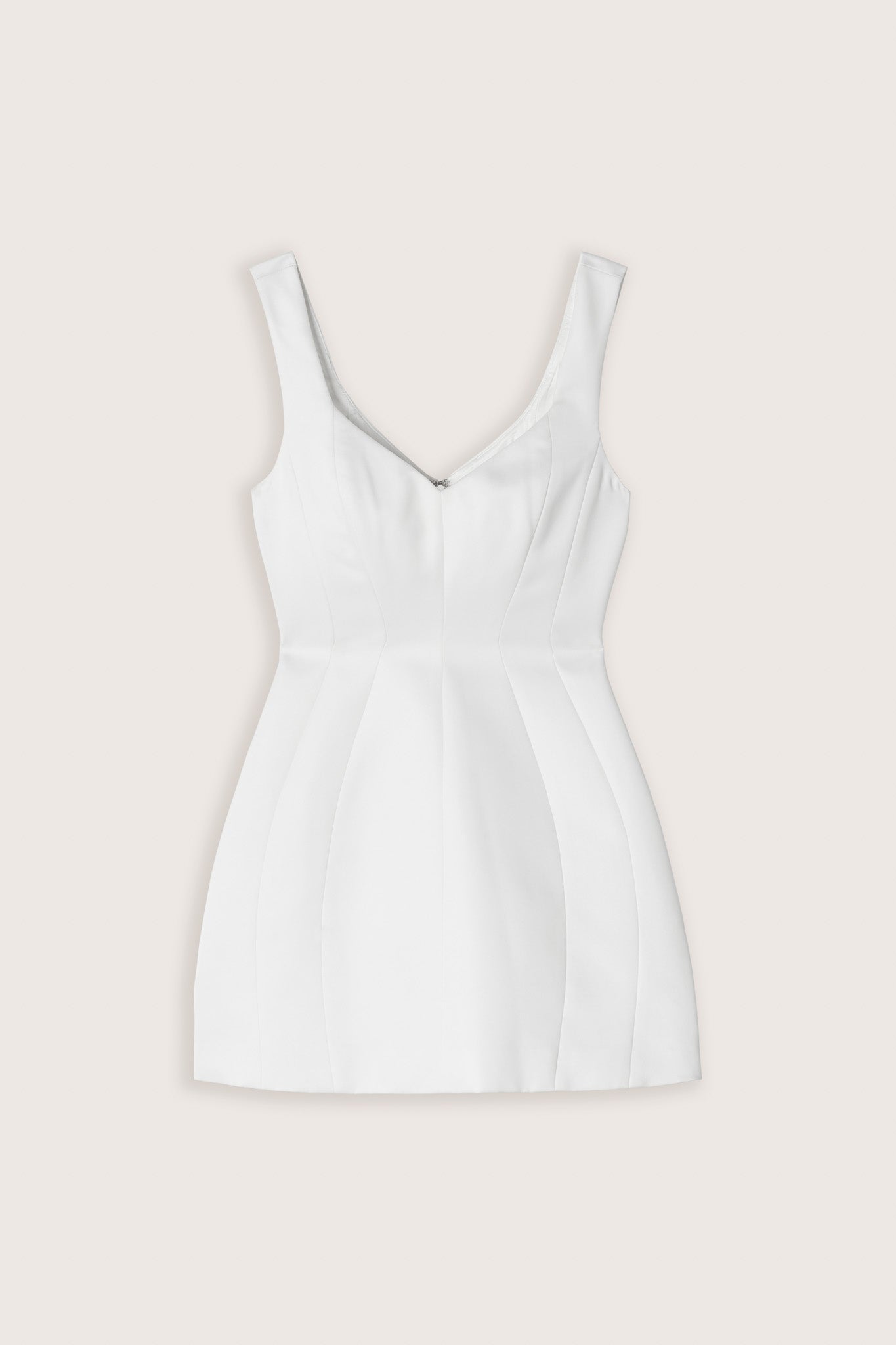 Satin Structured Mini Dress