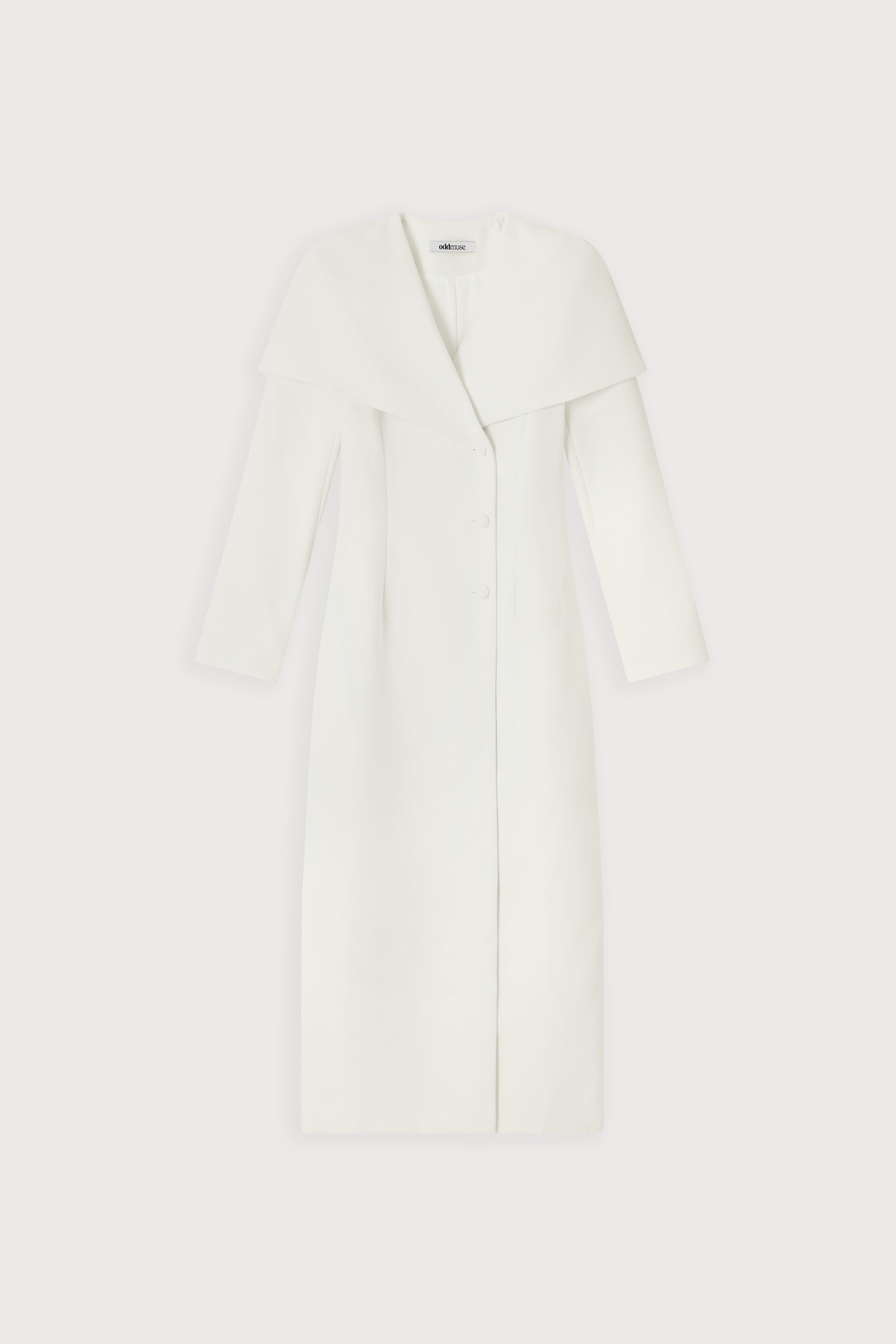 Statement Collar Midi Dress