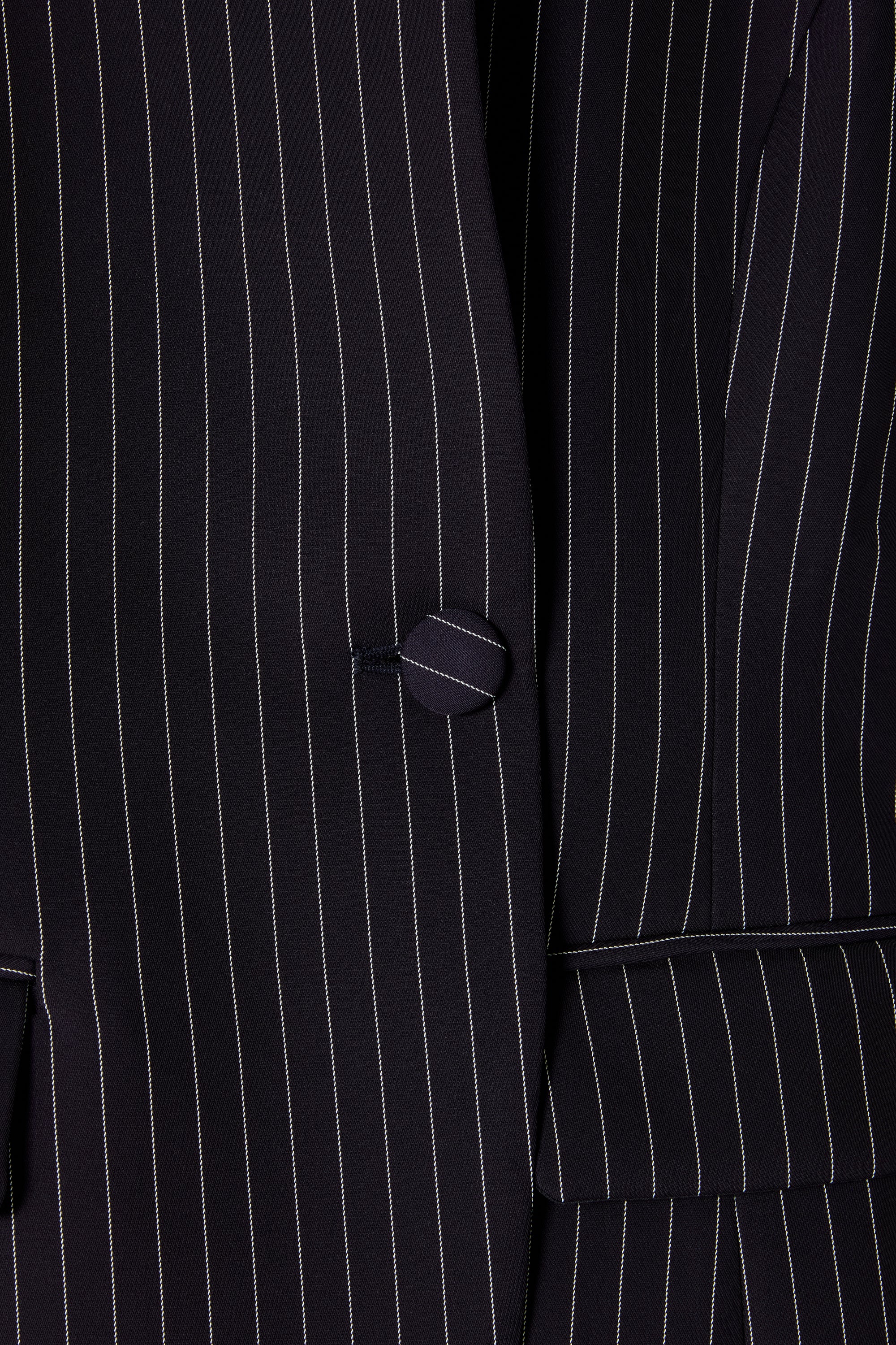 Tailored Pinstripe Blazer