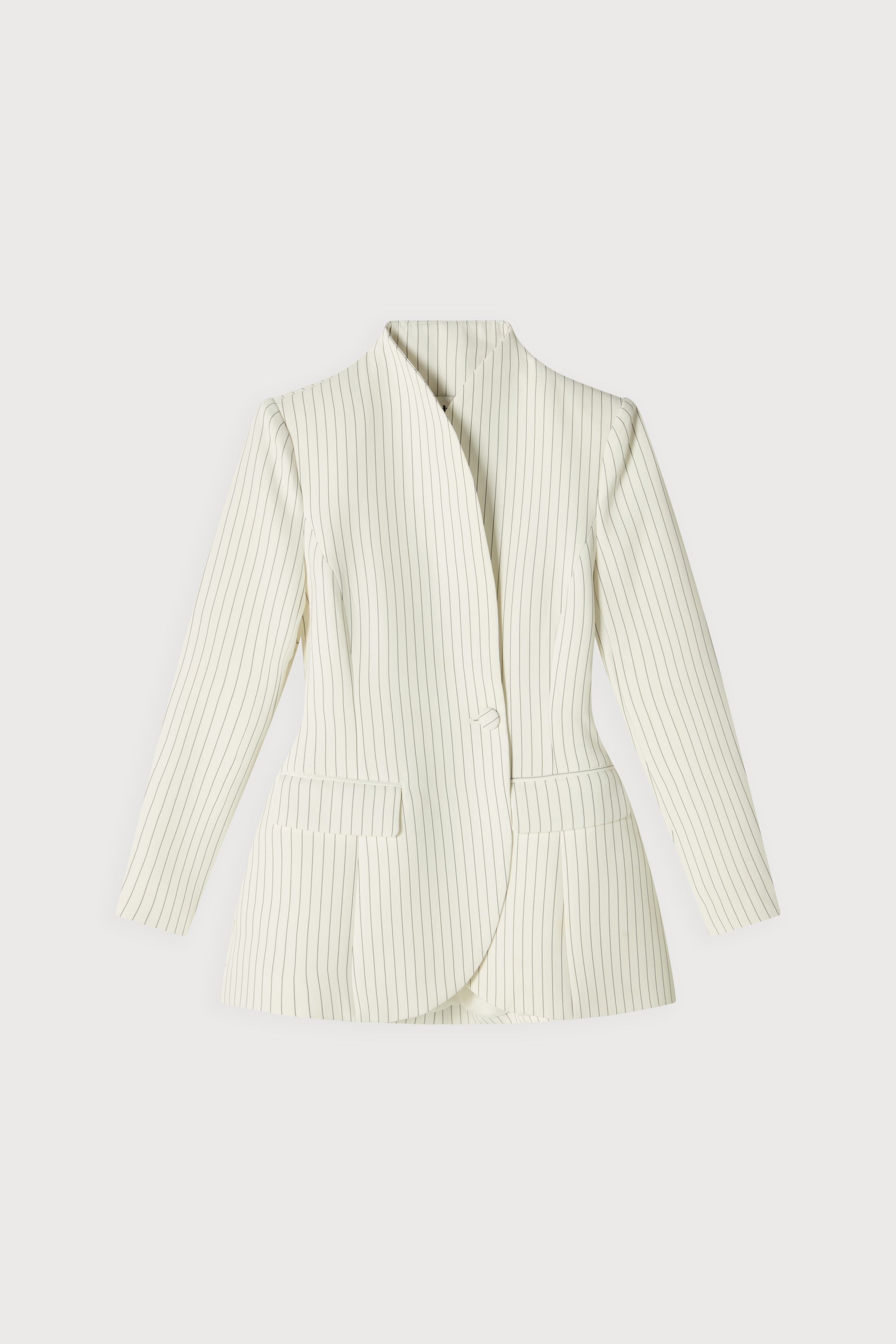 Tailored Pinstripe Blazer