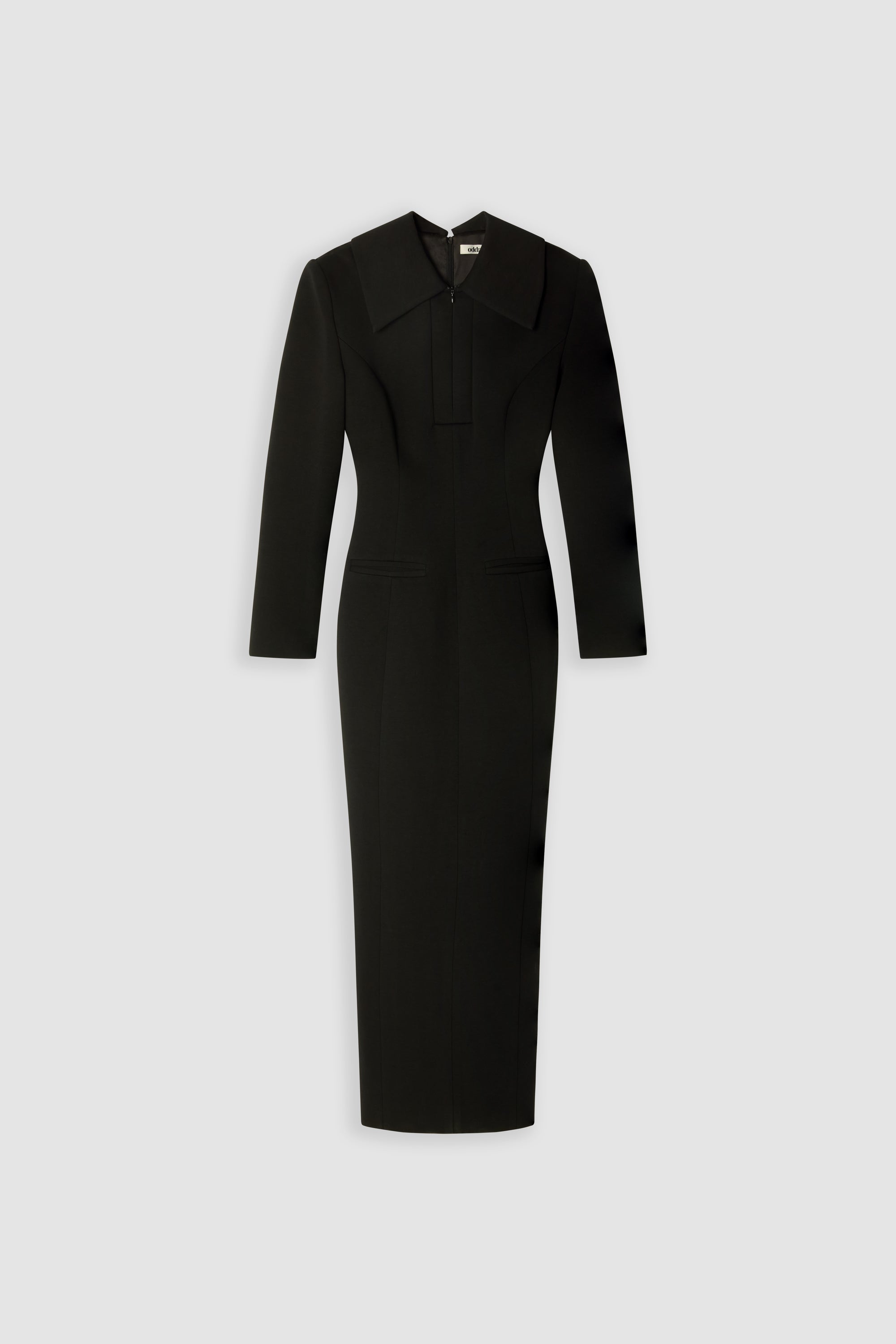 Zip Detail Midi Dress
