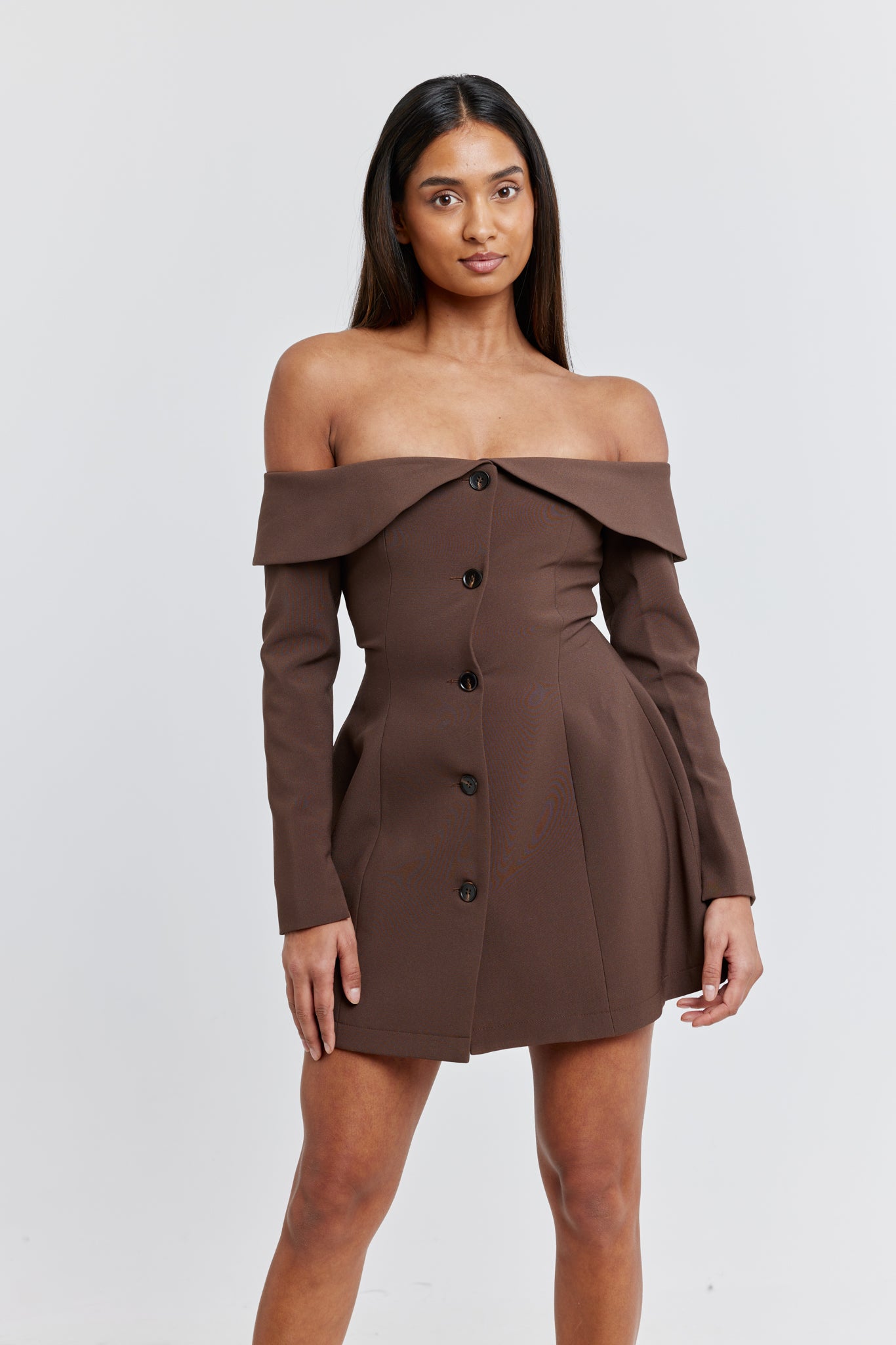 Muse Button Collection The Ultimate Muse Button Up Mini Dress | Chocolate Brown – Odd Muse ...