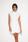 The Ultimate Muse Sleeveless Dress with Additional Belts | White